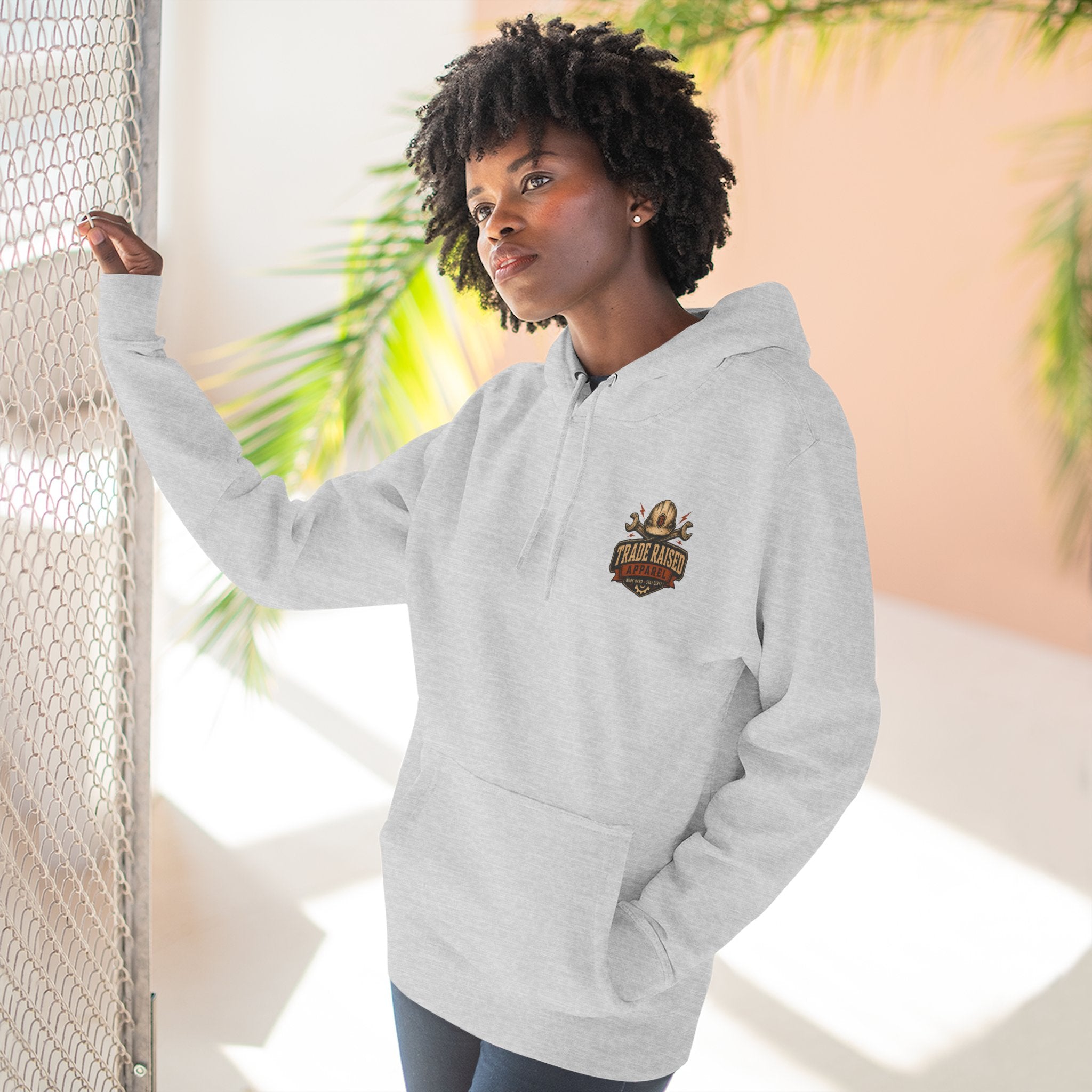 Blue Collar Degenerate Hoodie – 'Degenerate' Workwear Fleece Pullover