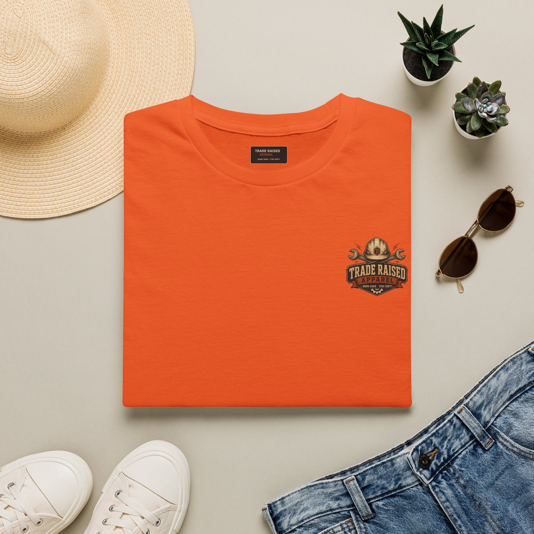 Trade Raised Ride T-Shirt — Vintage Hunting Camp Logo Tee