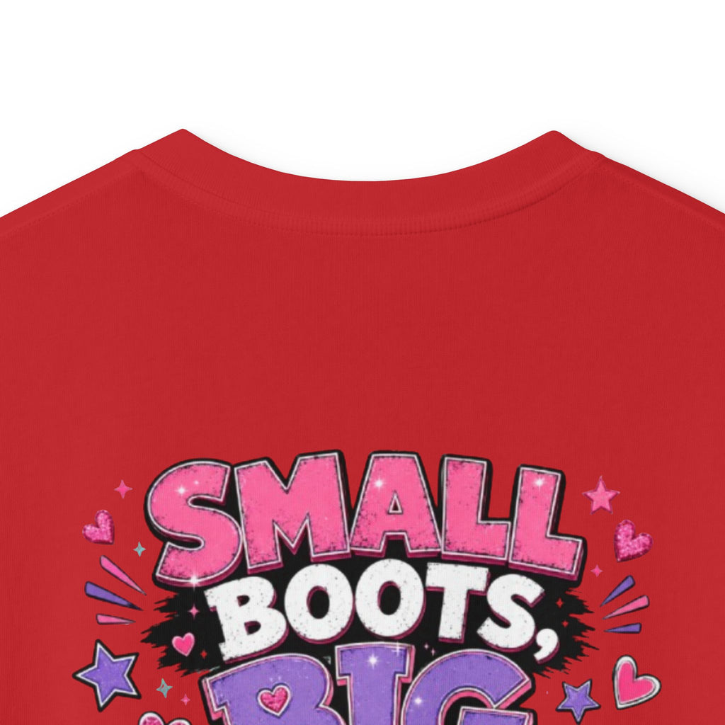 Kids T-Shirt — "Small Boots Big Attitude"