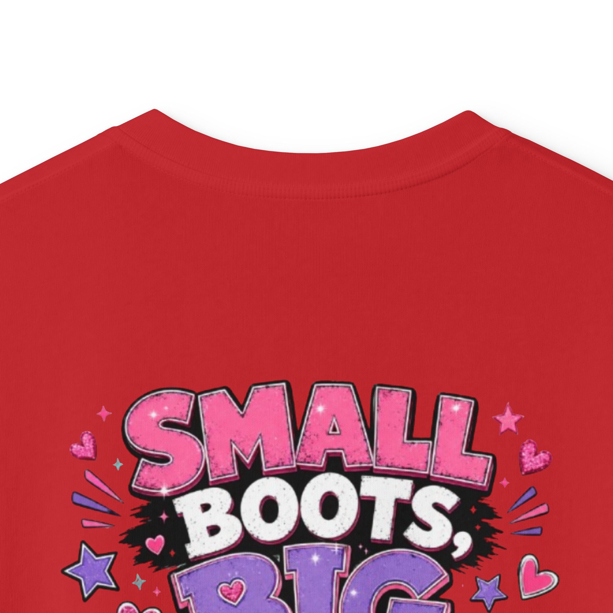 Kids T-Shirt — "Small Boots Big Attitude"