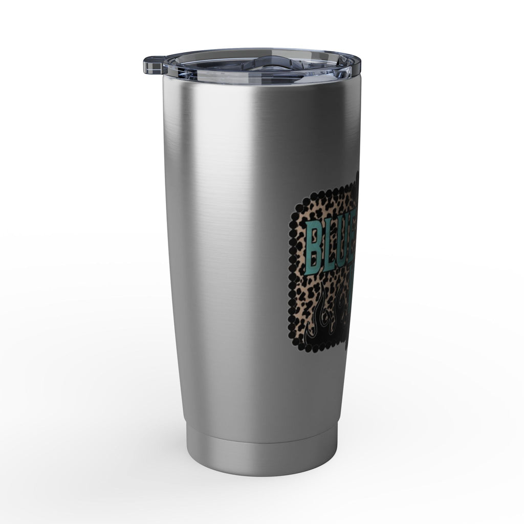 Blue Collar Wife Leopard Tumbler — 20oz Insulated Travel Cup