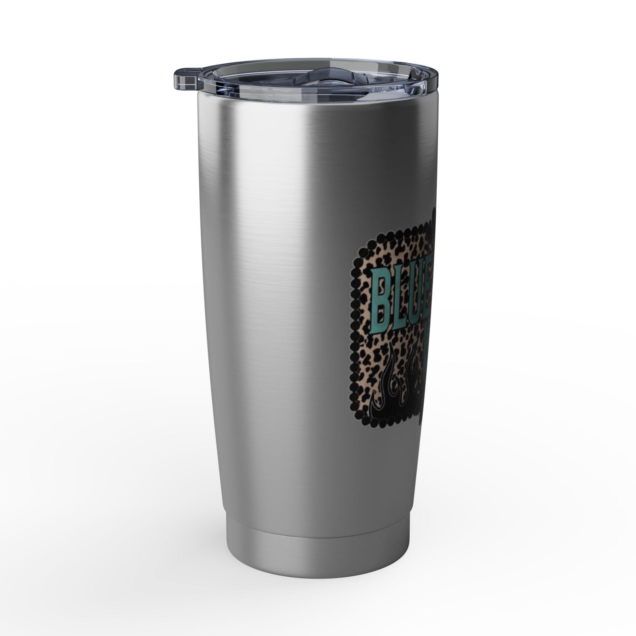 Blue Collar Wife Leopard Tumbler — 20oz Insulated Travel Cup