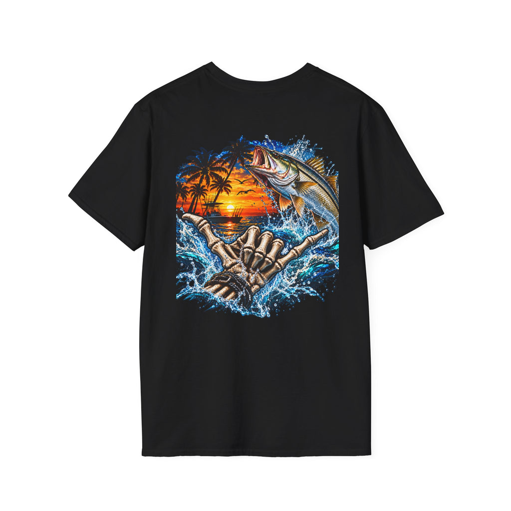 Fishing Sunset T-Shirt  Shoreline Angler Graphic Tee