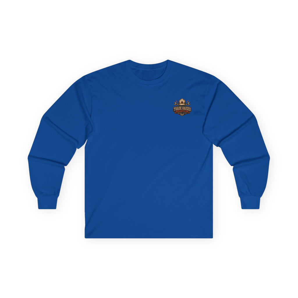 Degenerate Blue Collar Long Sleeve Tee — 'Blue Collar Degenerate' Workwear Shirt