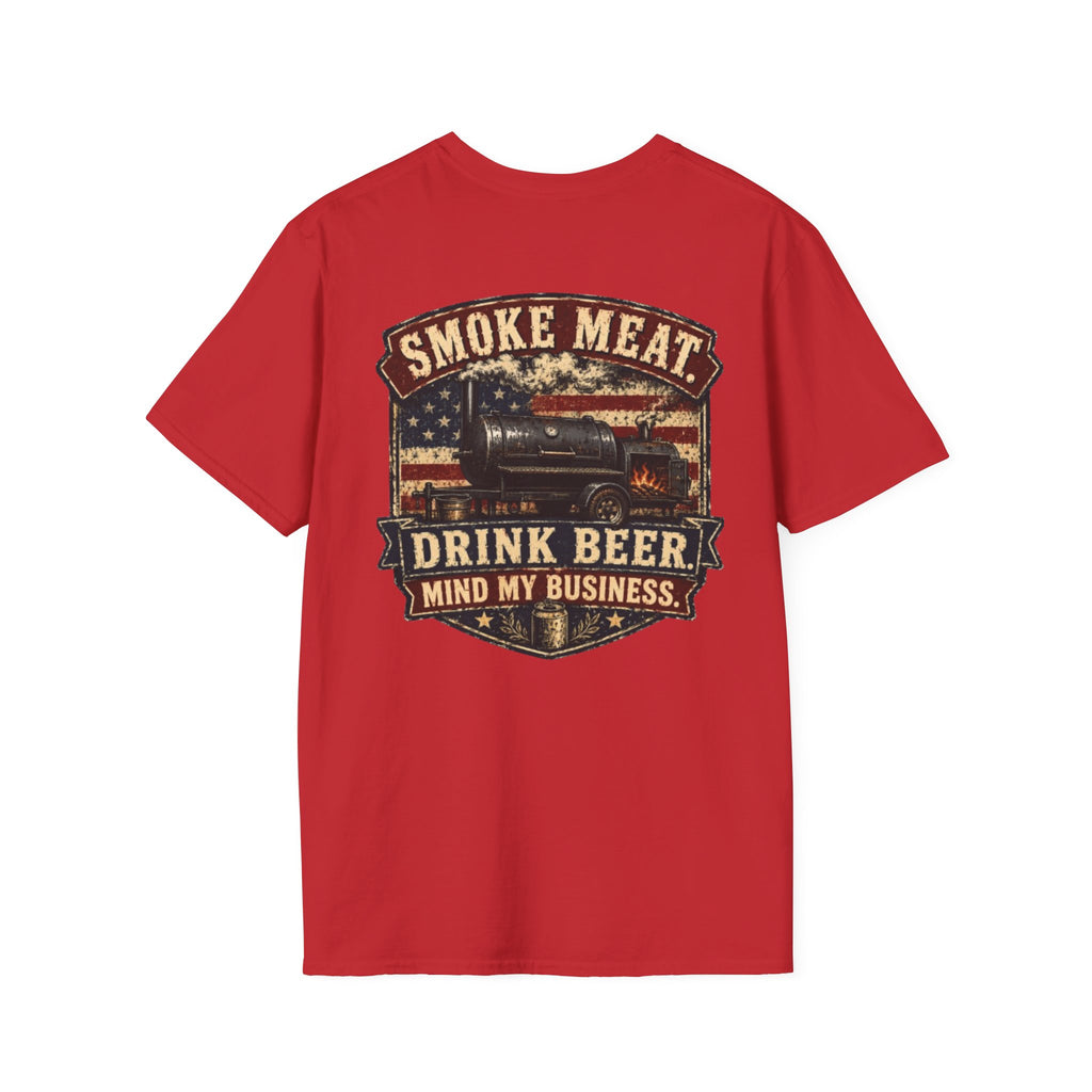 Trade Raised Logo T-Shirt — Vintage Farmer Sunrise Graphic Tee