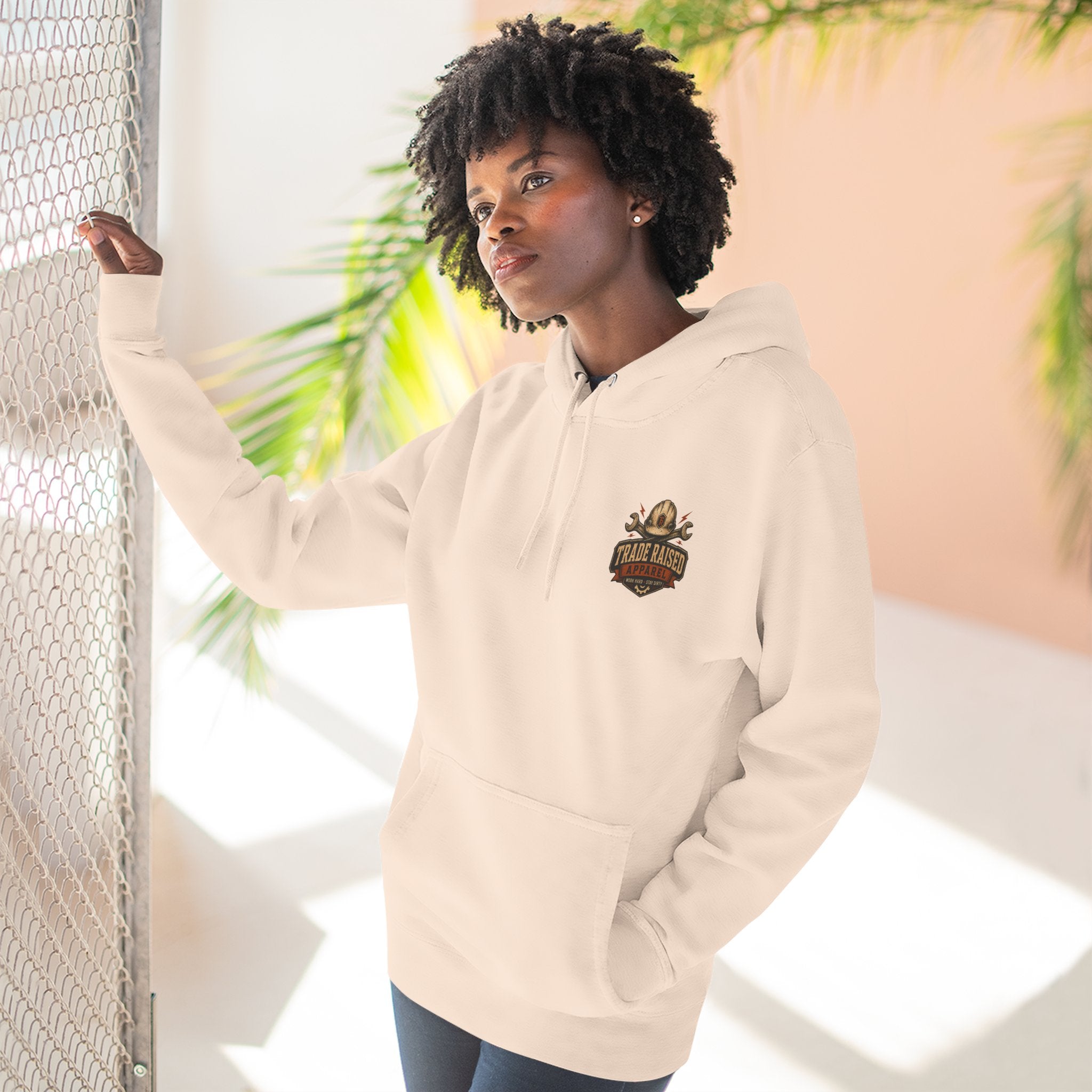 Blue Collar Degenerate Hoodie – 'Degenerate' Workwear Fleece Pullover