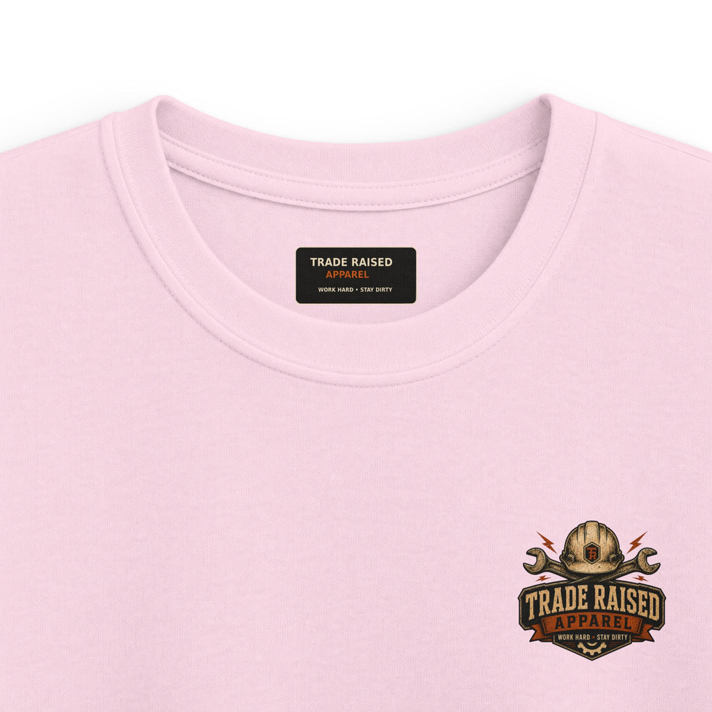 Kids Tee — Tropical Fishing Sunset Graphic (Back) with Small Front Logo