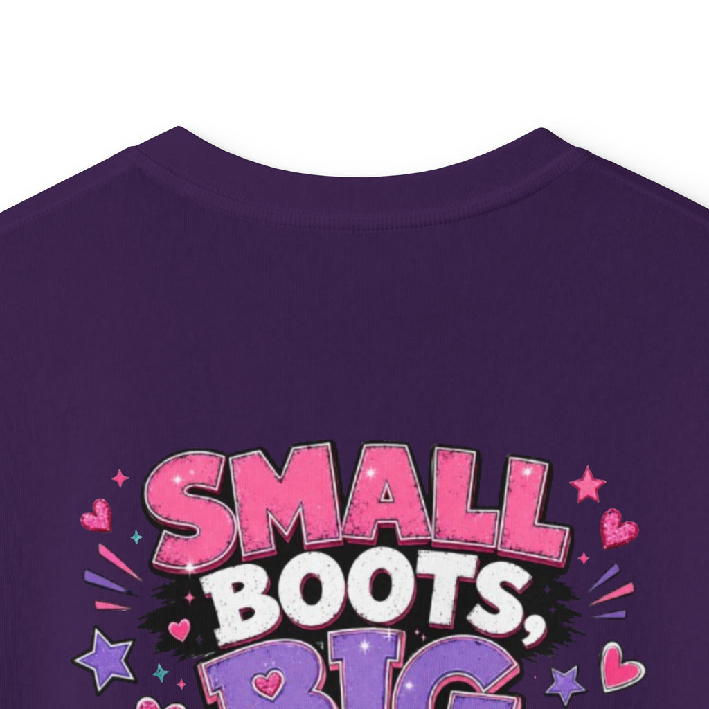 Kids T-Shirt — "Small Boots Big Attitude"
