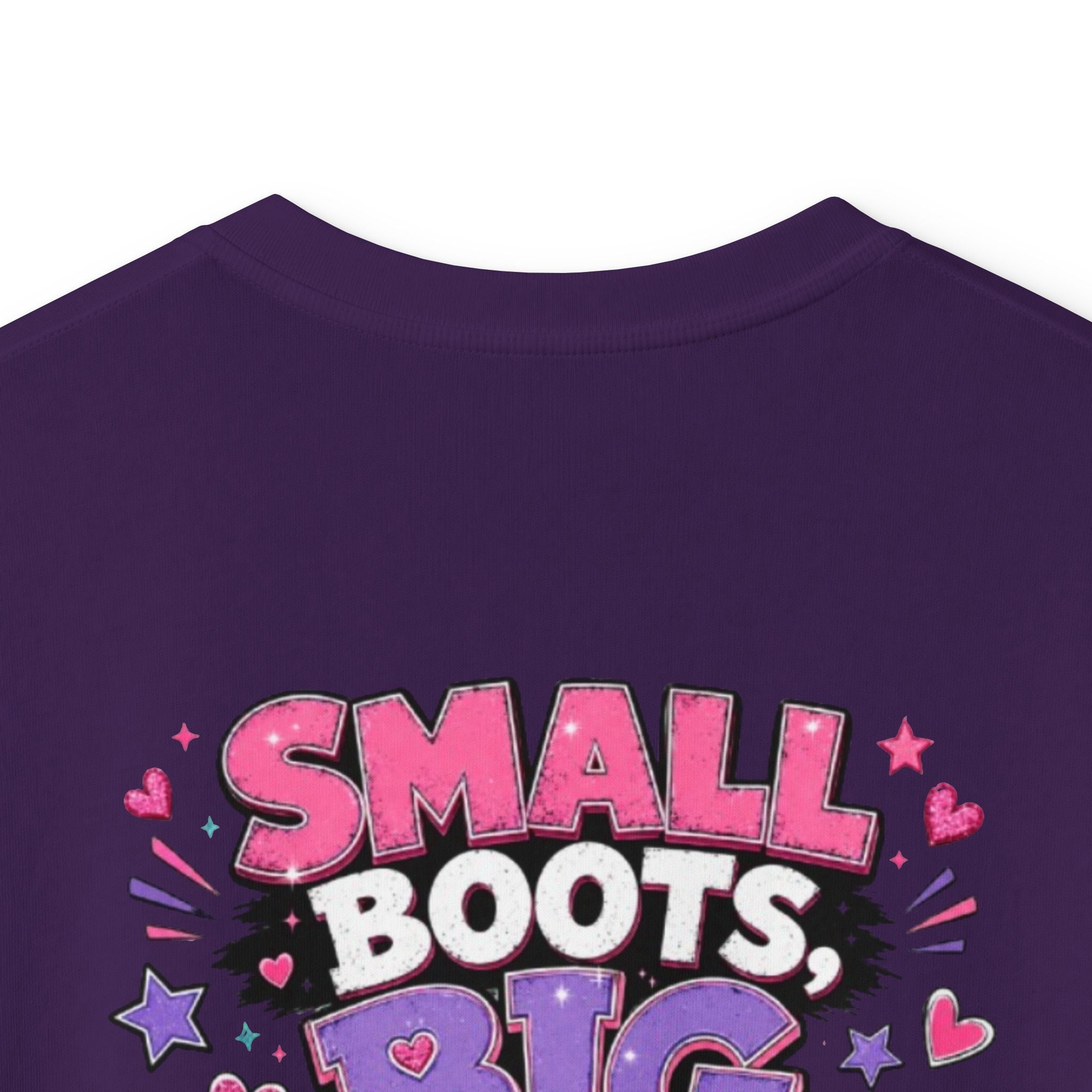 Kids T-Shirt — "Small Boots Big Attitude"