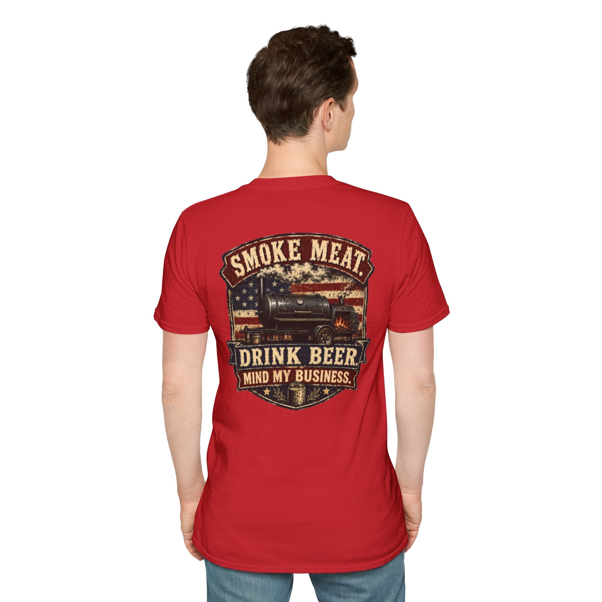 Trade Raised Logo T-Shirt — Vintage Farmer Sunrise Graphic Tee
