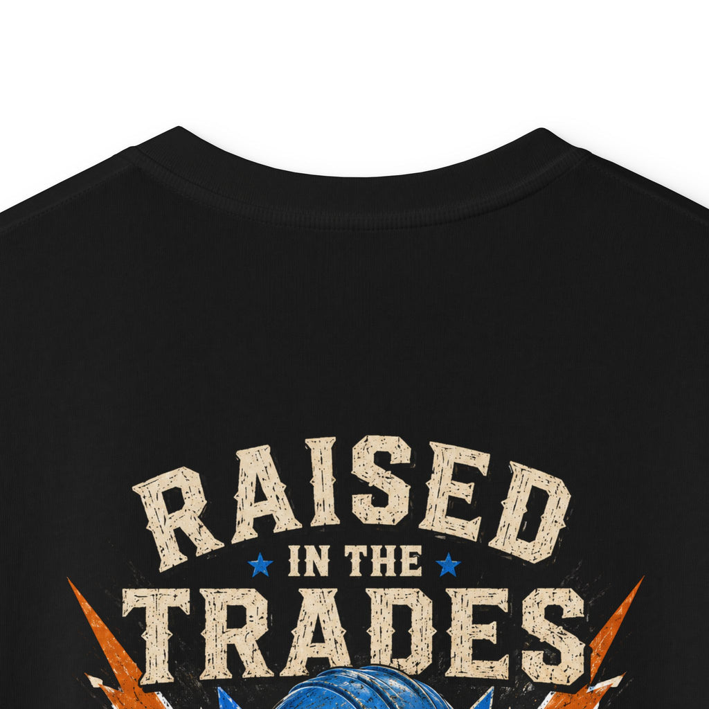 Kids T-Shirt - "Raised With Trades" Blue Collar Kid Graphic Tee