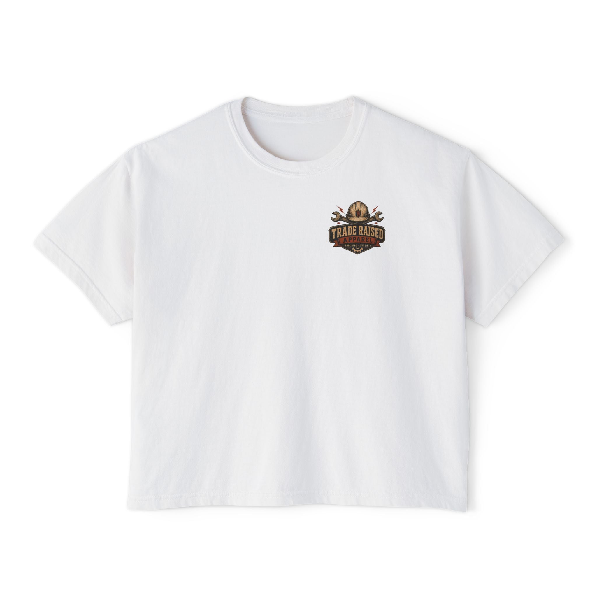 Tradesman's Girl Boxy Tee — Women's Workwear Graphic T‑Shirt