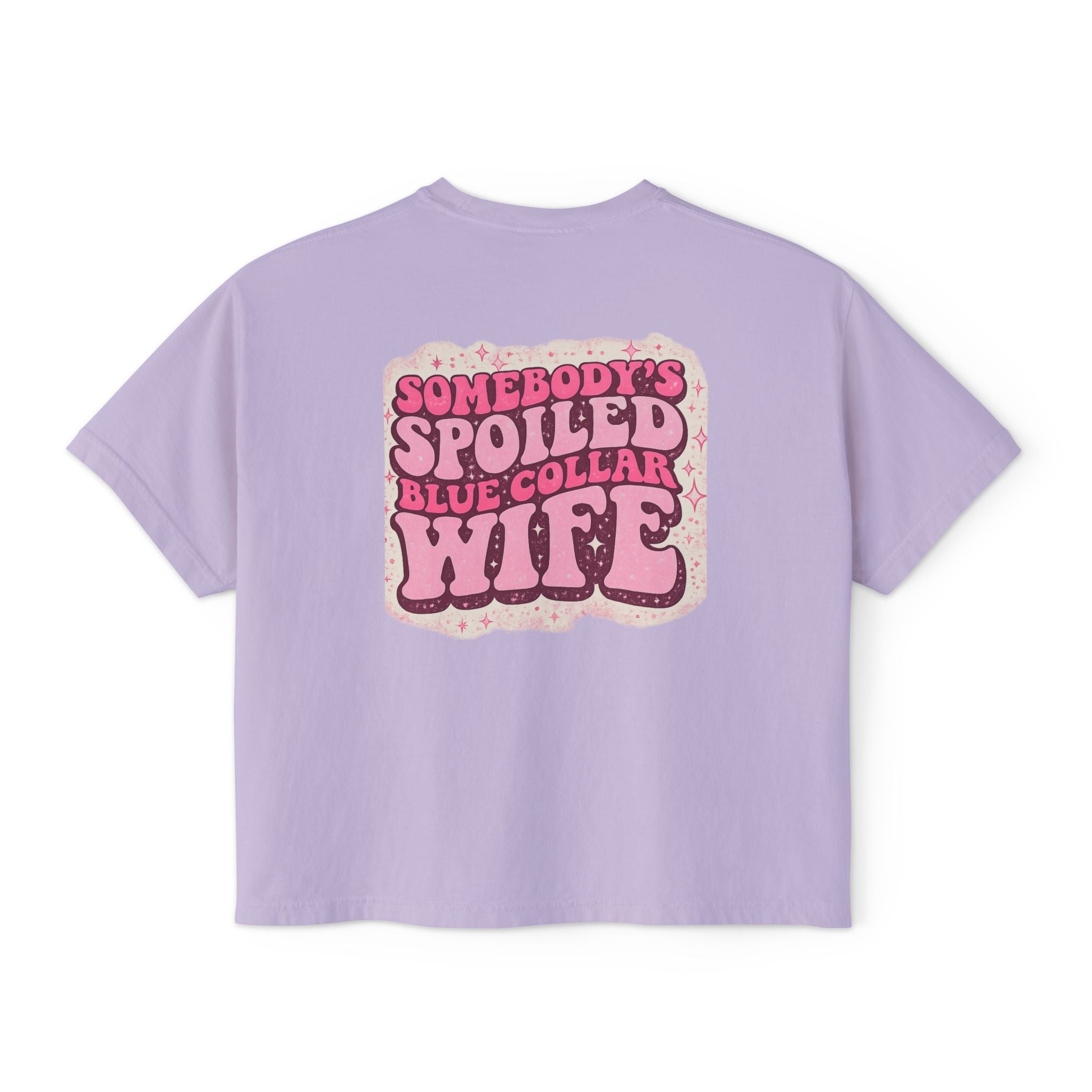 Somebody's Spoiled Blue Collar Wife Boxy Tee