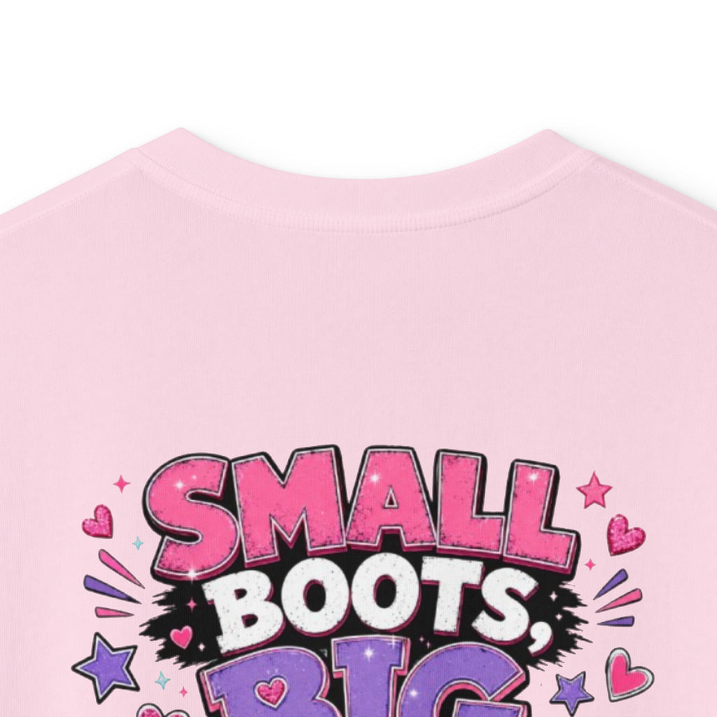 Kids T-Shirt — "Small Boots Big Attitude"
