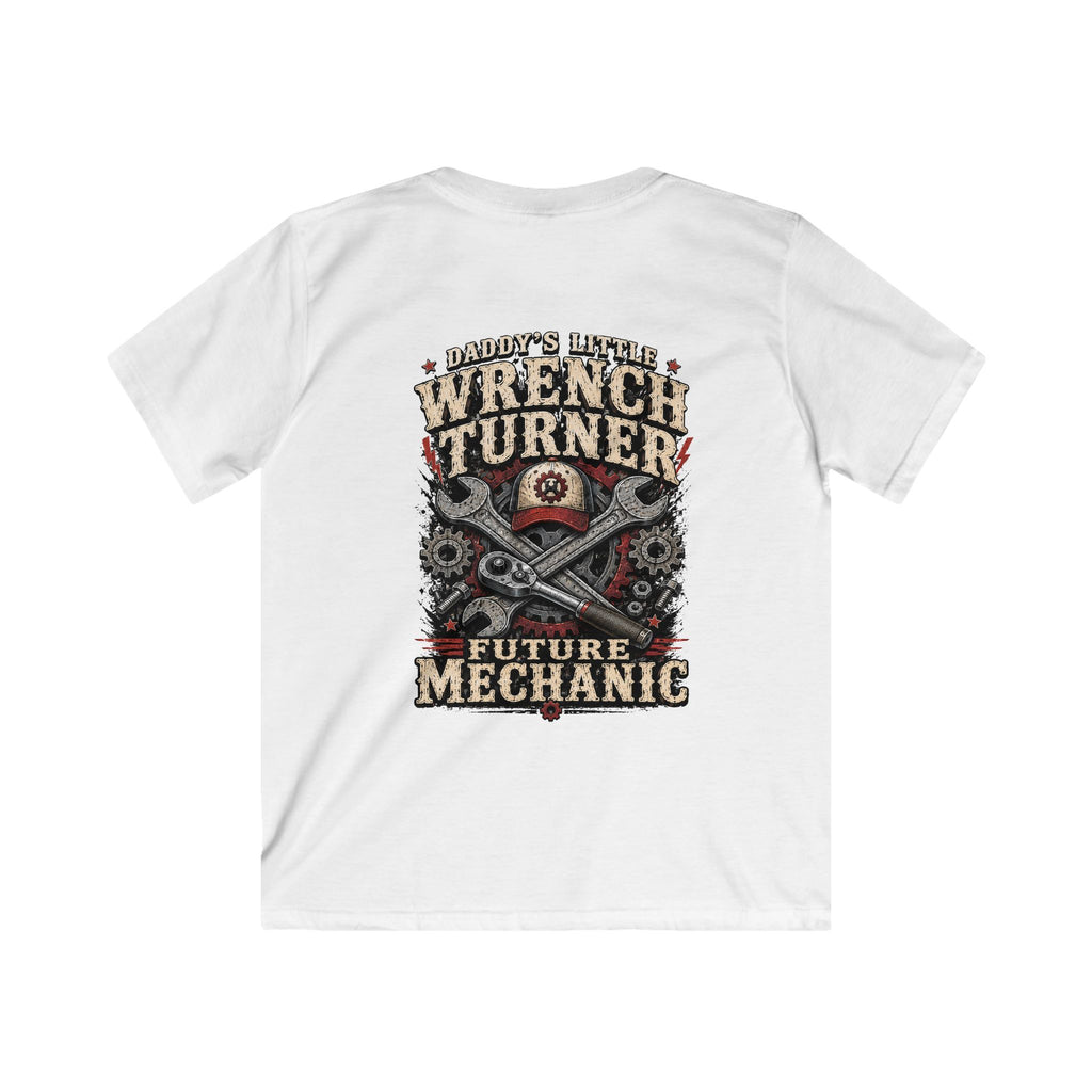 Kids Wrench Turner Tee — Future Mechanic Graphic T-Shirt