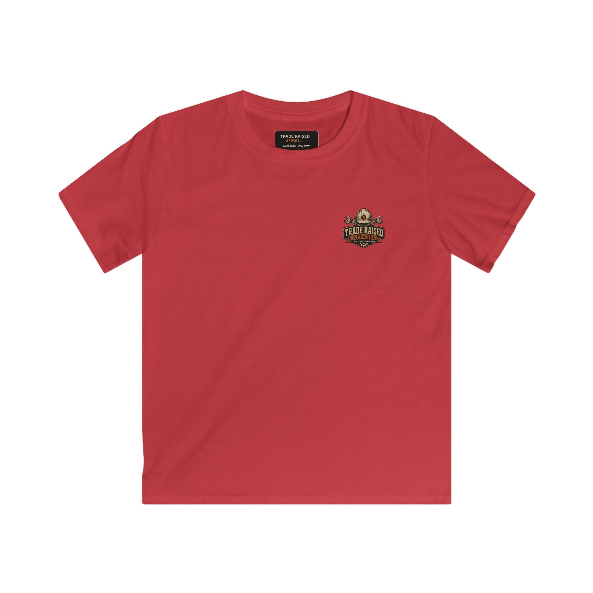 Kids Tee — "Small Boots Big Jobs" Construction Graphic Shirt for Young Builders