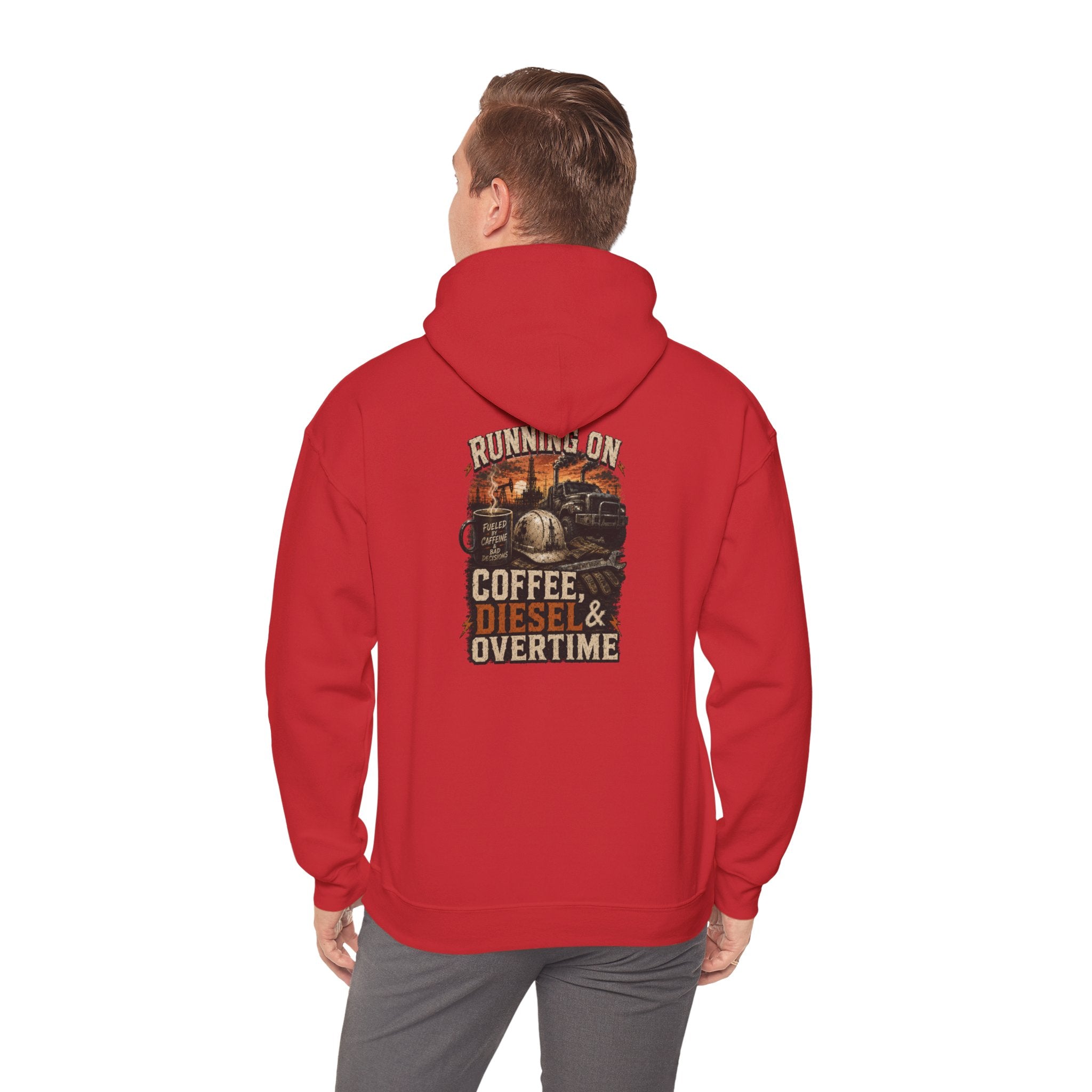 Coffee Diesel Overtime Hoodie — Small Chest Roast Club Logo Hoodie
