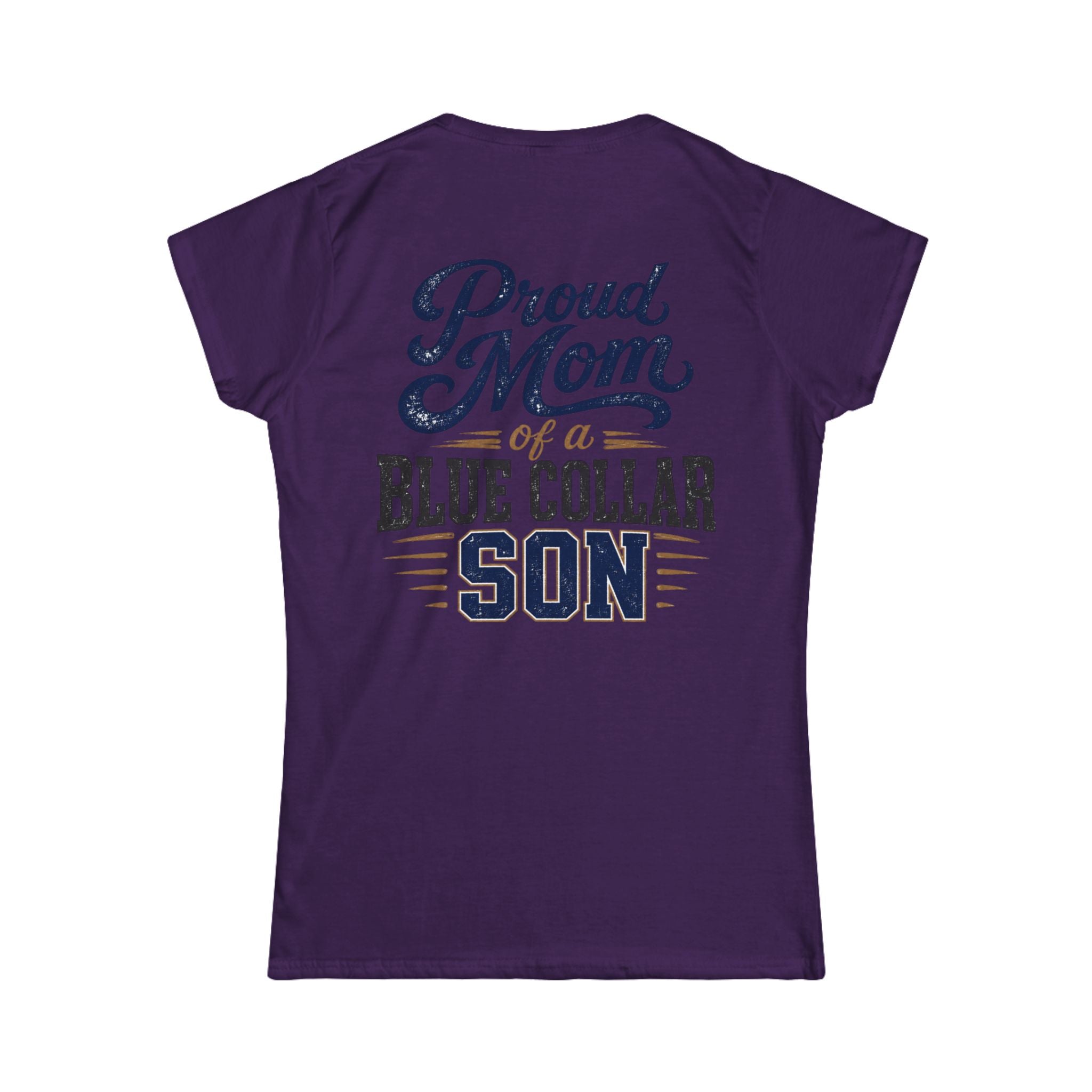 Proud Mom of a Blue Collar Son Tee — Women's Crewneck Shirt