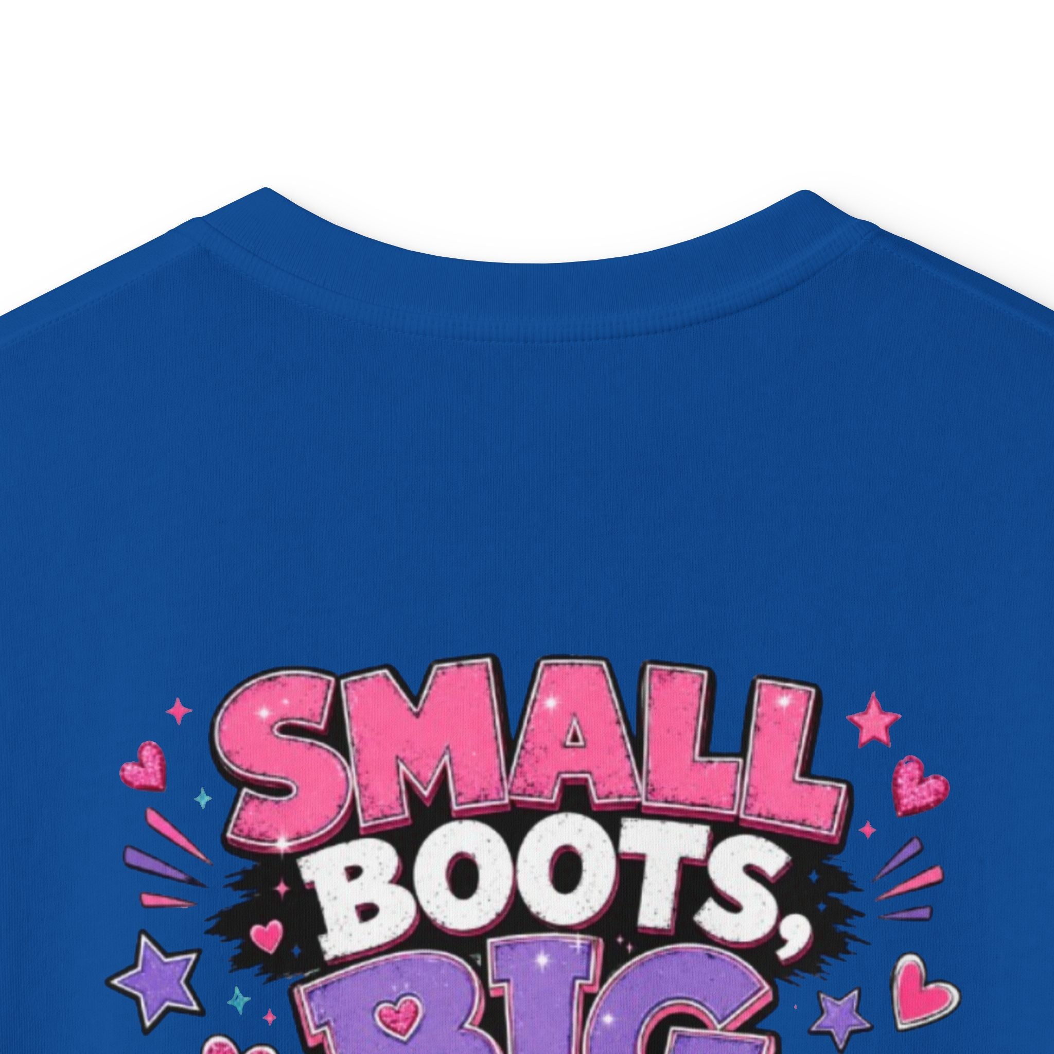 Kids T-Shirt — "Small Boots Big Attitude"