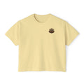 Blue Collar Brat Women's Boxy Tee — Retro Workwear Graphic Crop T-Shirt