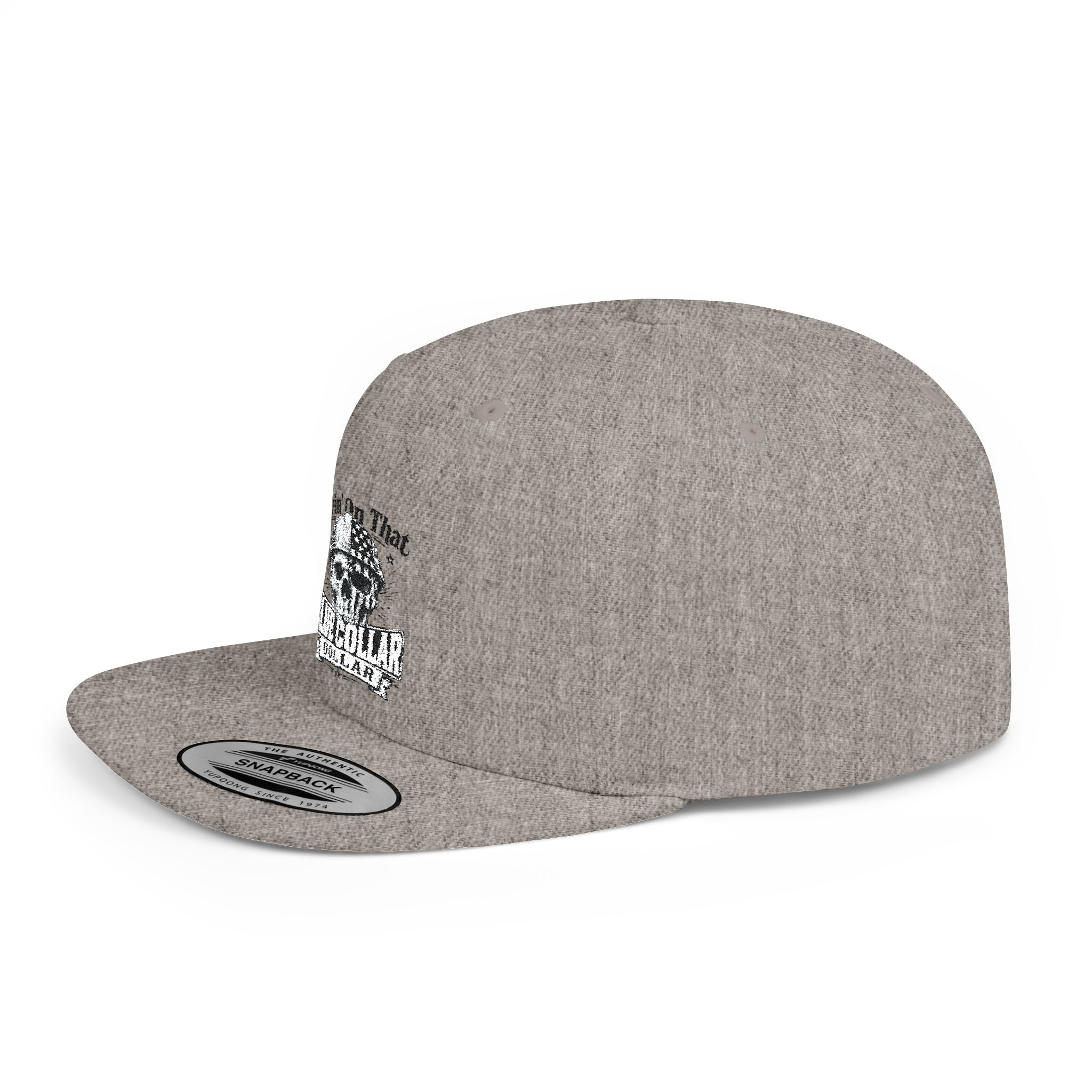 Flat Bill Embroidered "livin on that"