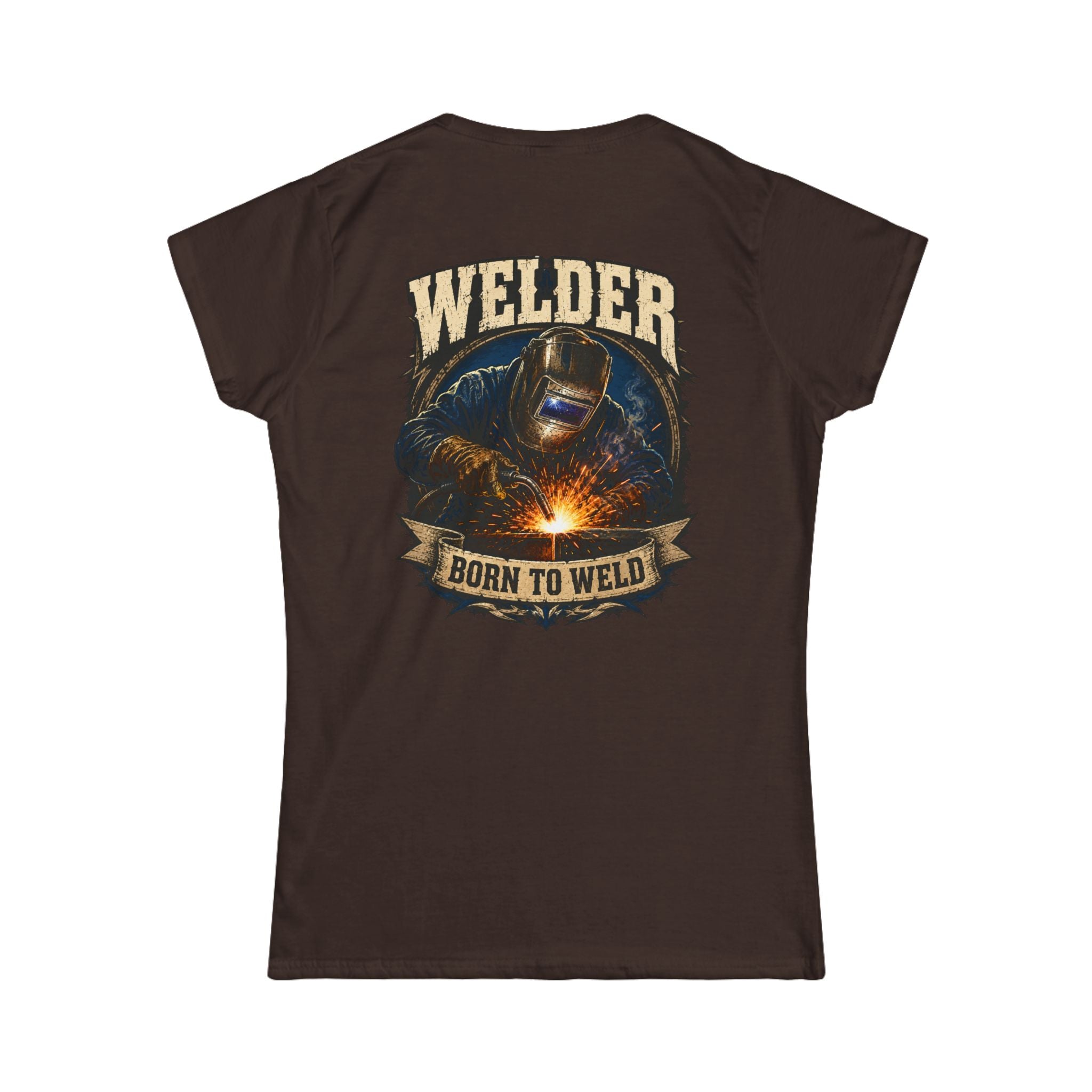 Welder "Born to Weld" Women's Tee — Welding Pride Graphic Shirt