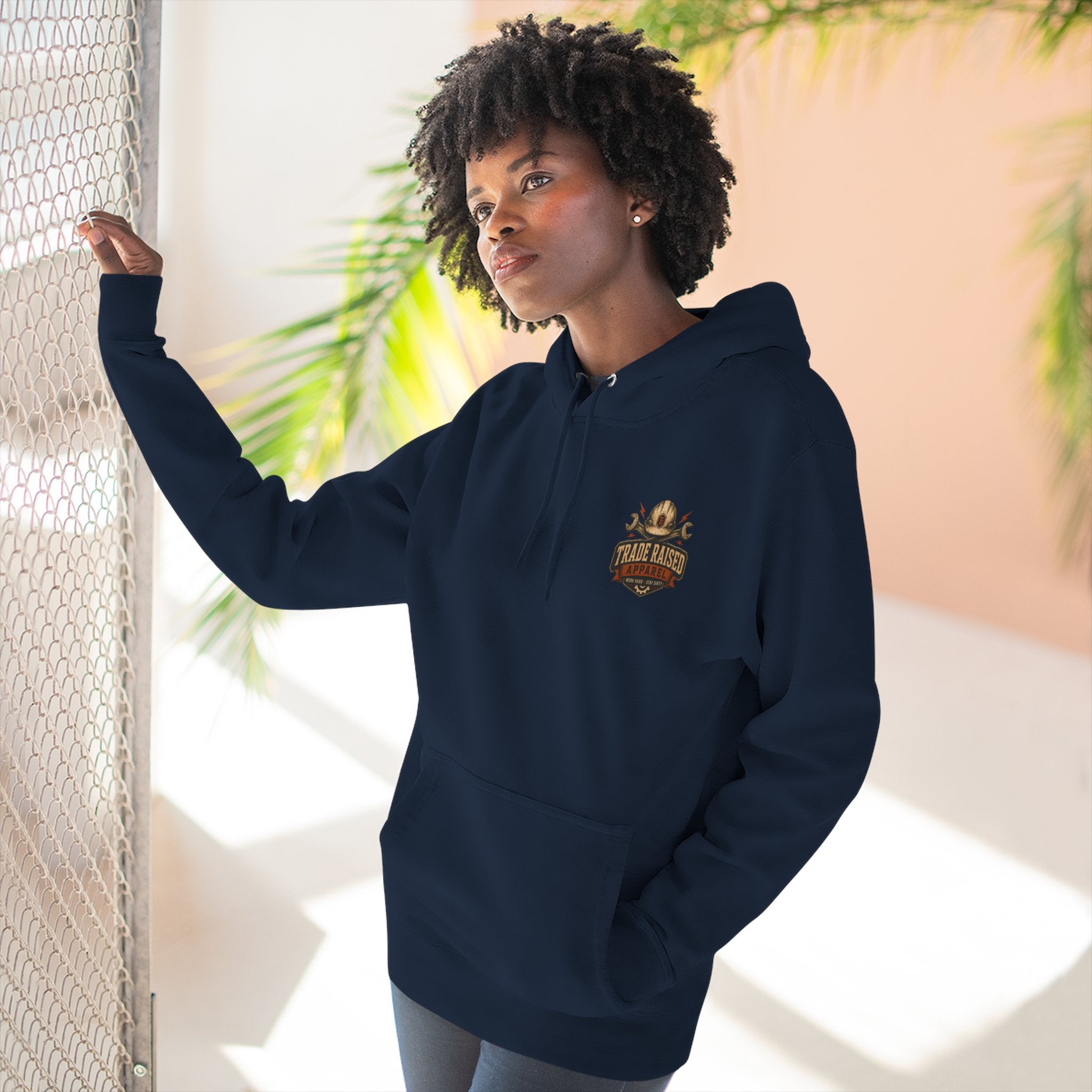Blue Collar Degenerate Hoodie – 'Degenerate' Workwear Fleece Pullover