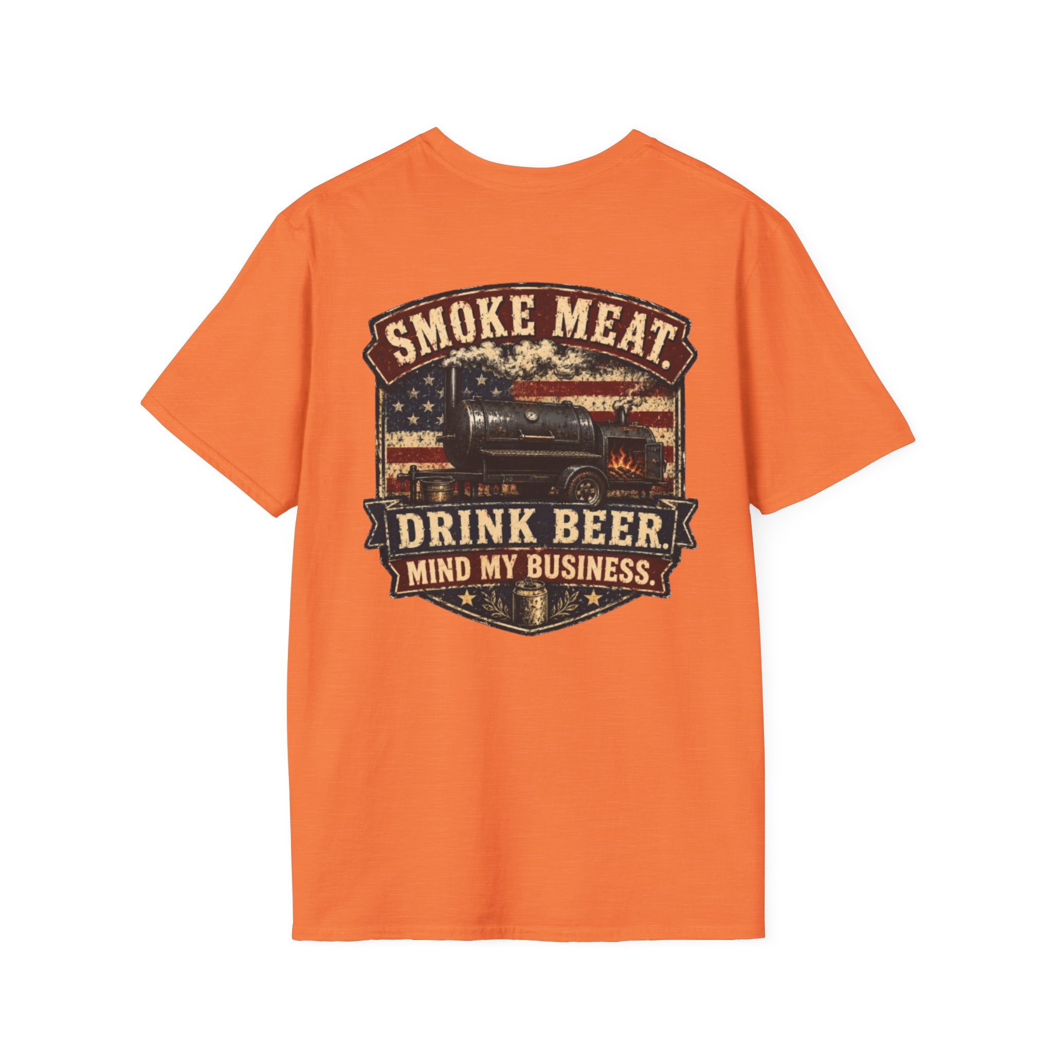 Trade Raised Logo T-Shirt — Vintage Farmer Sunrise Graphic Tee