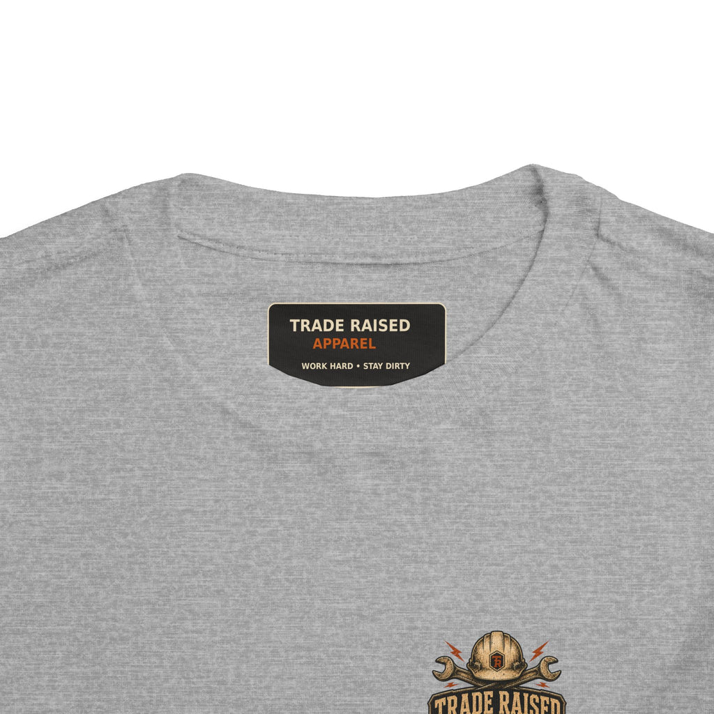 Toddler Tee — "Small Boots Big Jobs" Construction Graphic Shirt