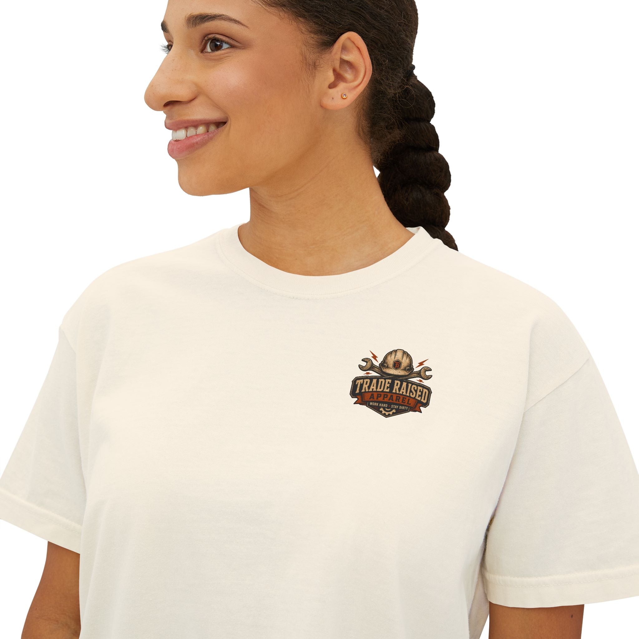 Somebody's Spoiled Blue Collar Wife Boxy Tee