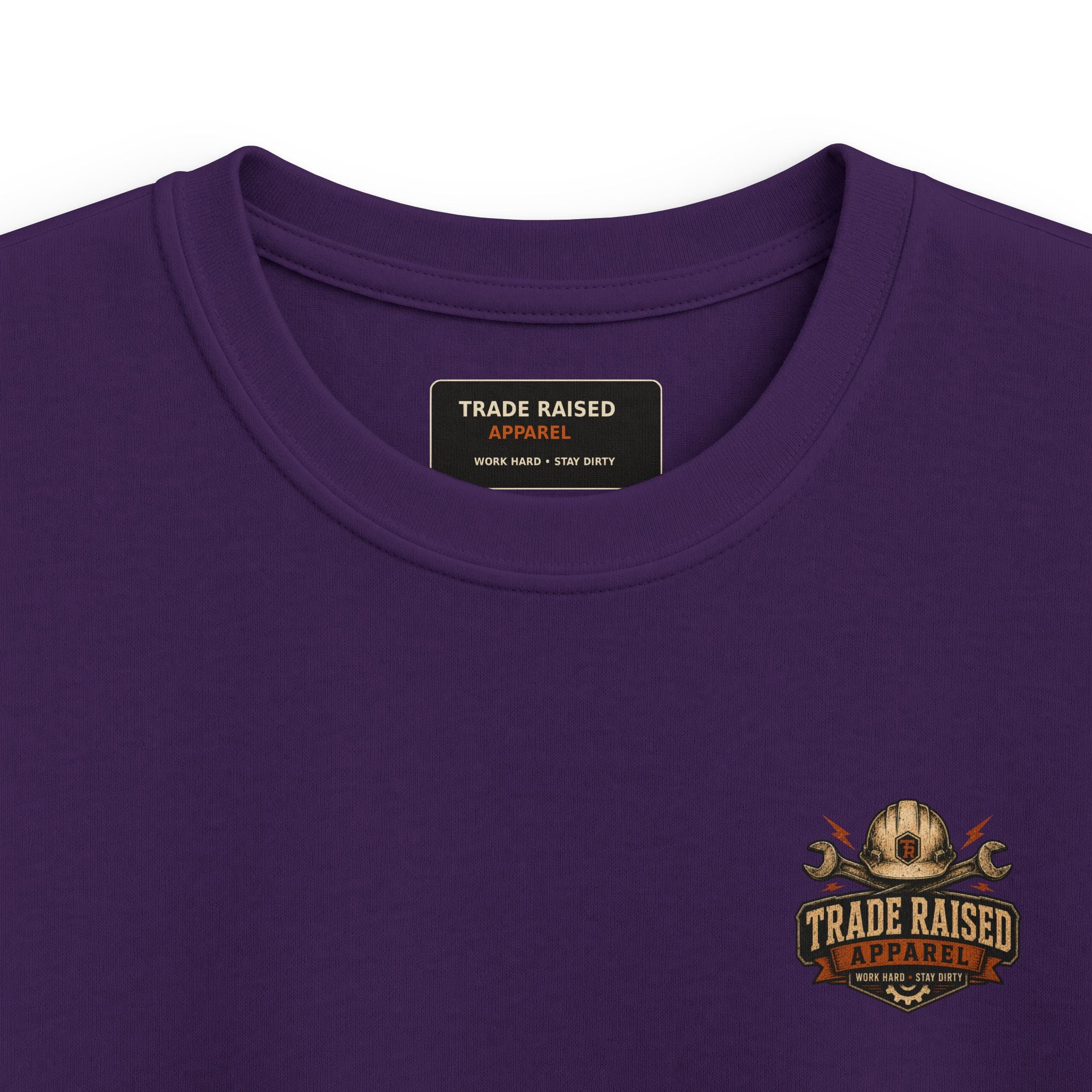 Kids Tee — "Small Boots Big Jobs" Construction Graphic Shirt for Young Builders