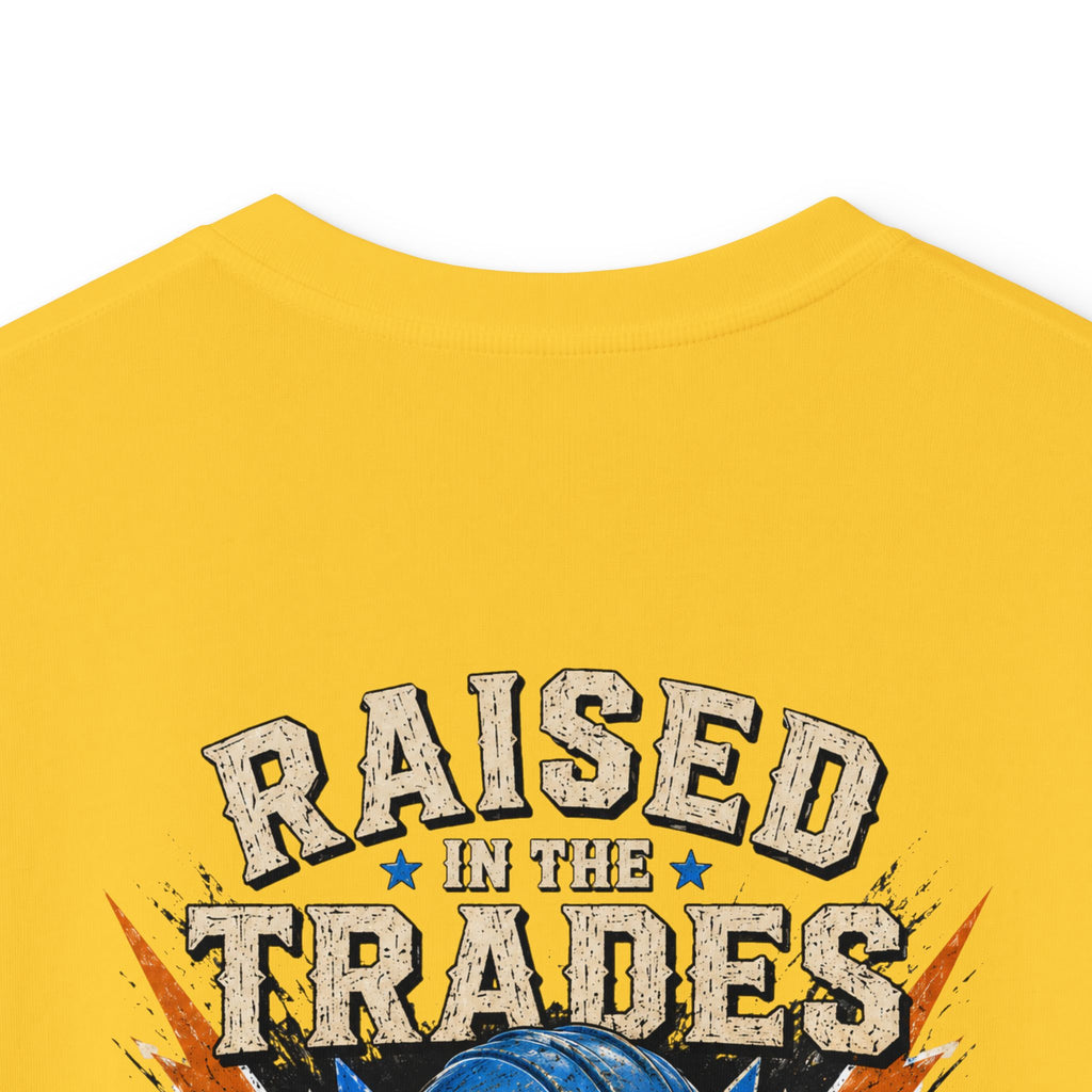Kids T-Shirt - "Raised With Trades" Blue Collar Kid Graphic Tee