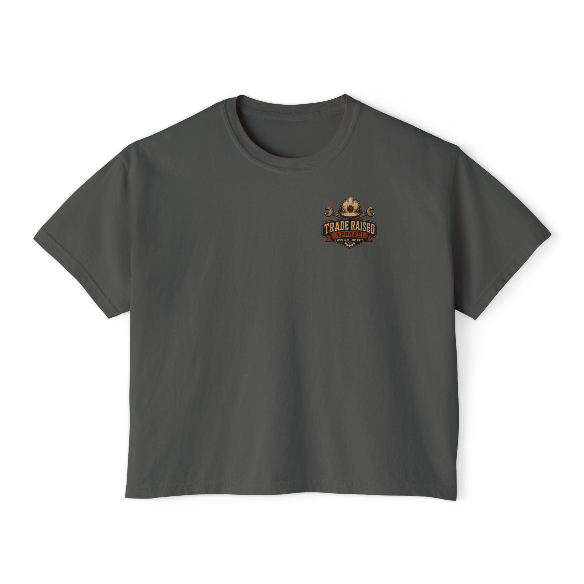 Tradesman's Girl Boxy Tee — Women's Workwear Graphic T‑Shirt