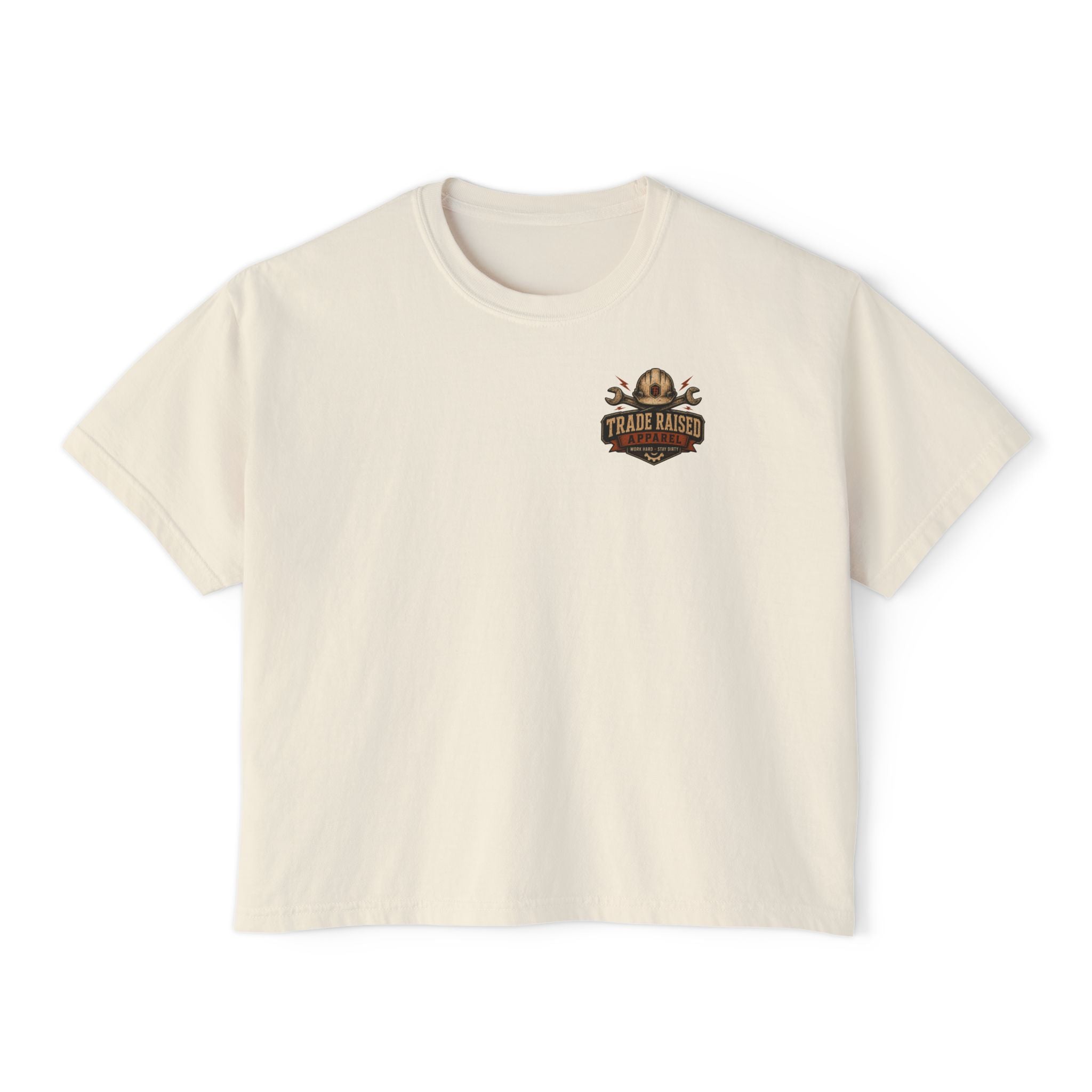 Tradesman's Girl Boxy Tee — Women's Workwear Graphic T‑Shirt