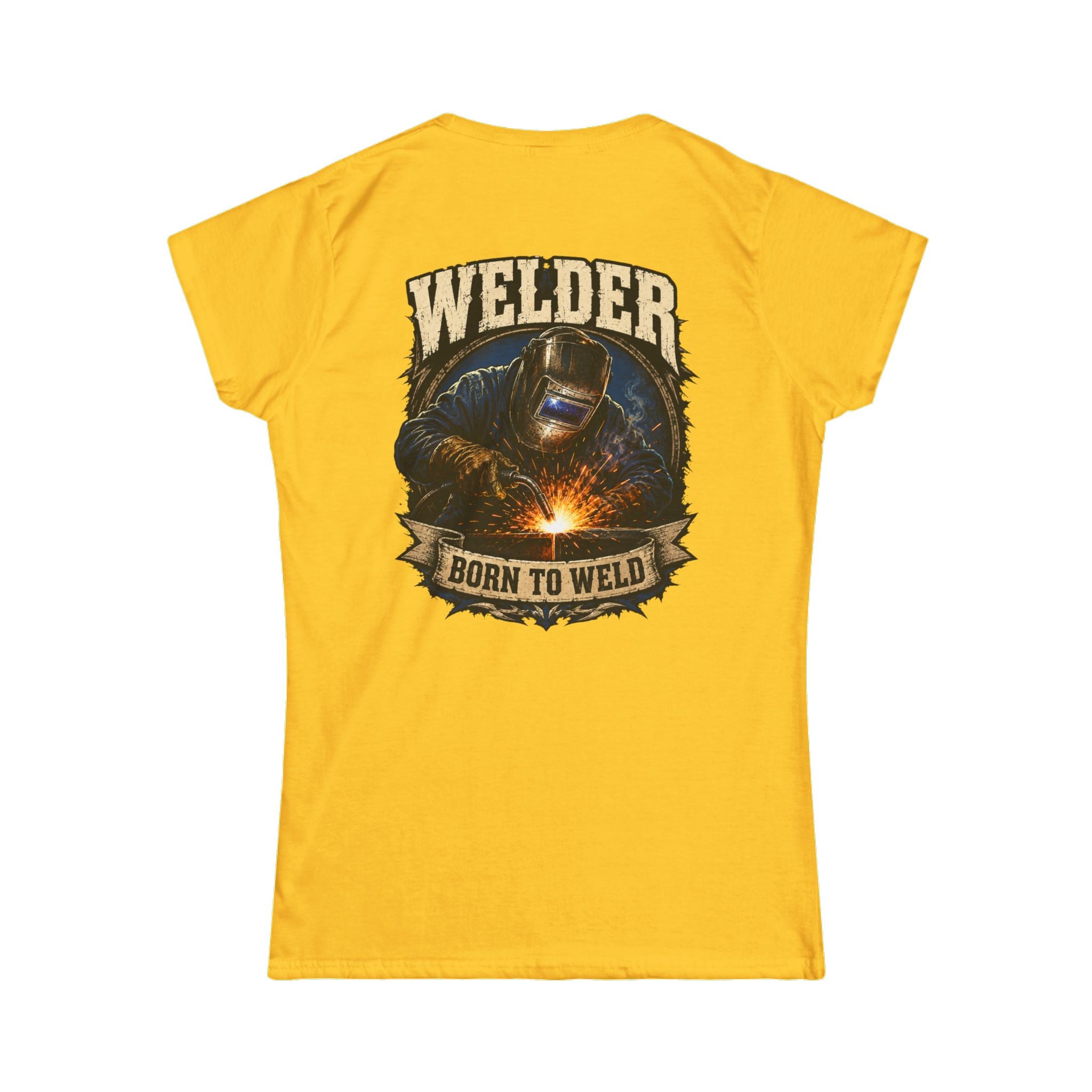 Welder "Born to Weld" Women's Tee — Welding Pride Graphic Shirt