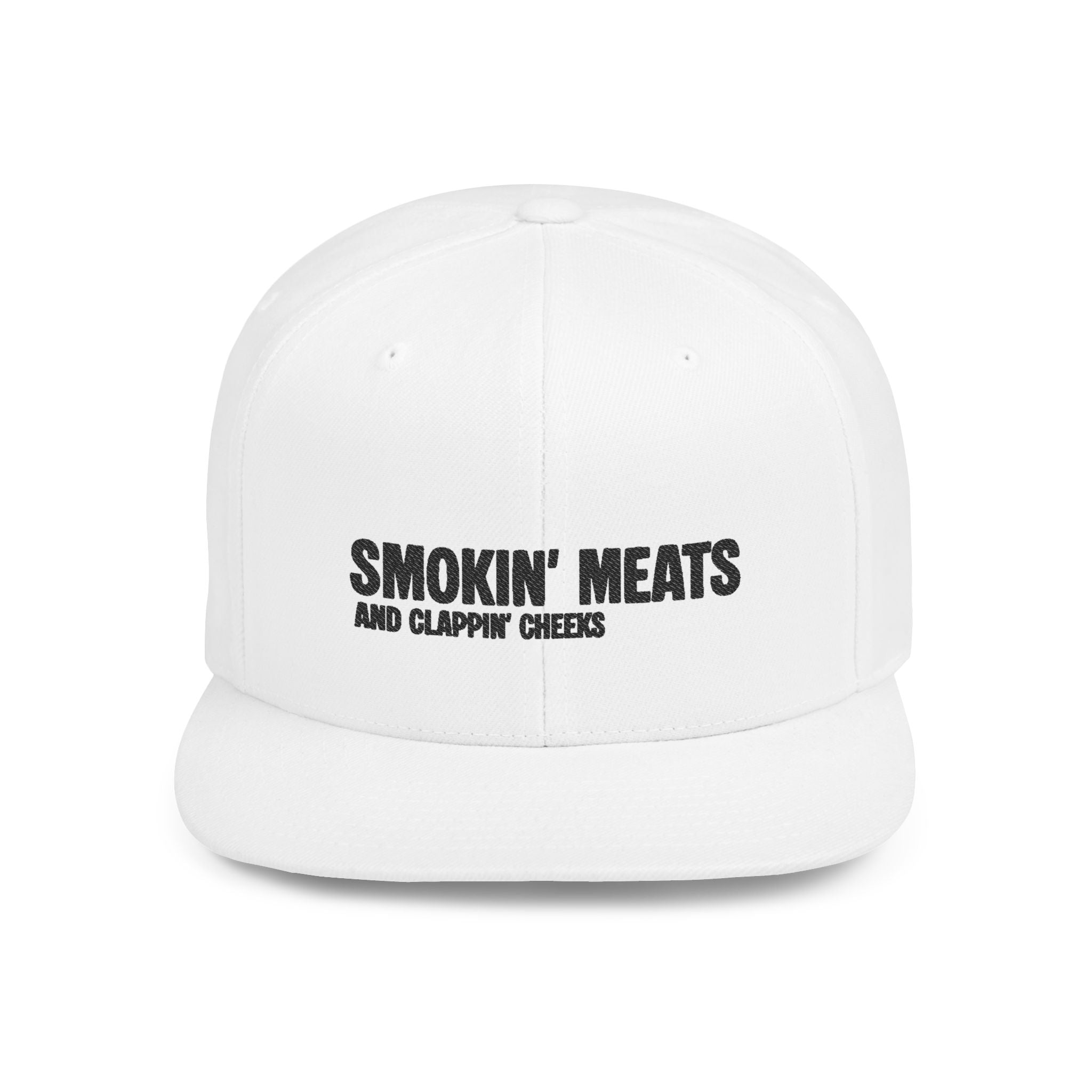 Snapback Hat — "Smokin' Meats and Clappin' Cheeks" BBQ Grill Cap