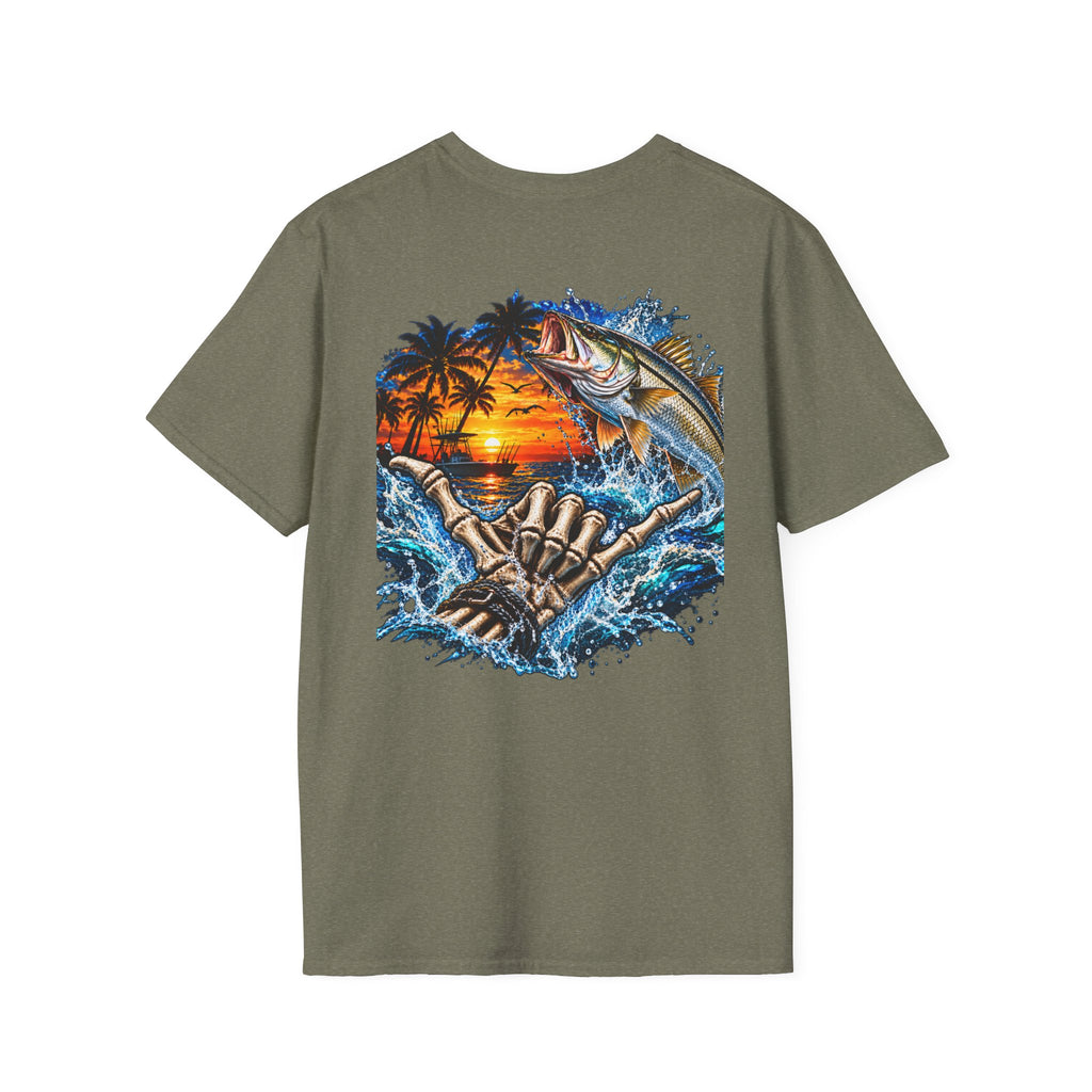 Fishing Sunset T-Shirt  Shoreline Angler Graphic Tee