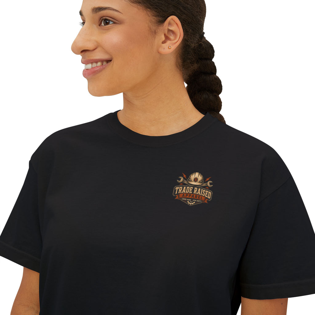 Somebody's Spoiled Blue Collar Wife Boxy Tee