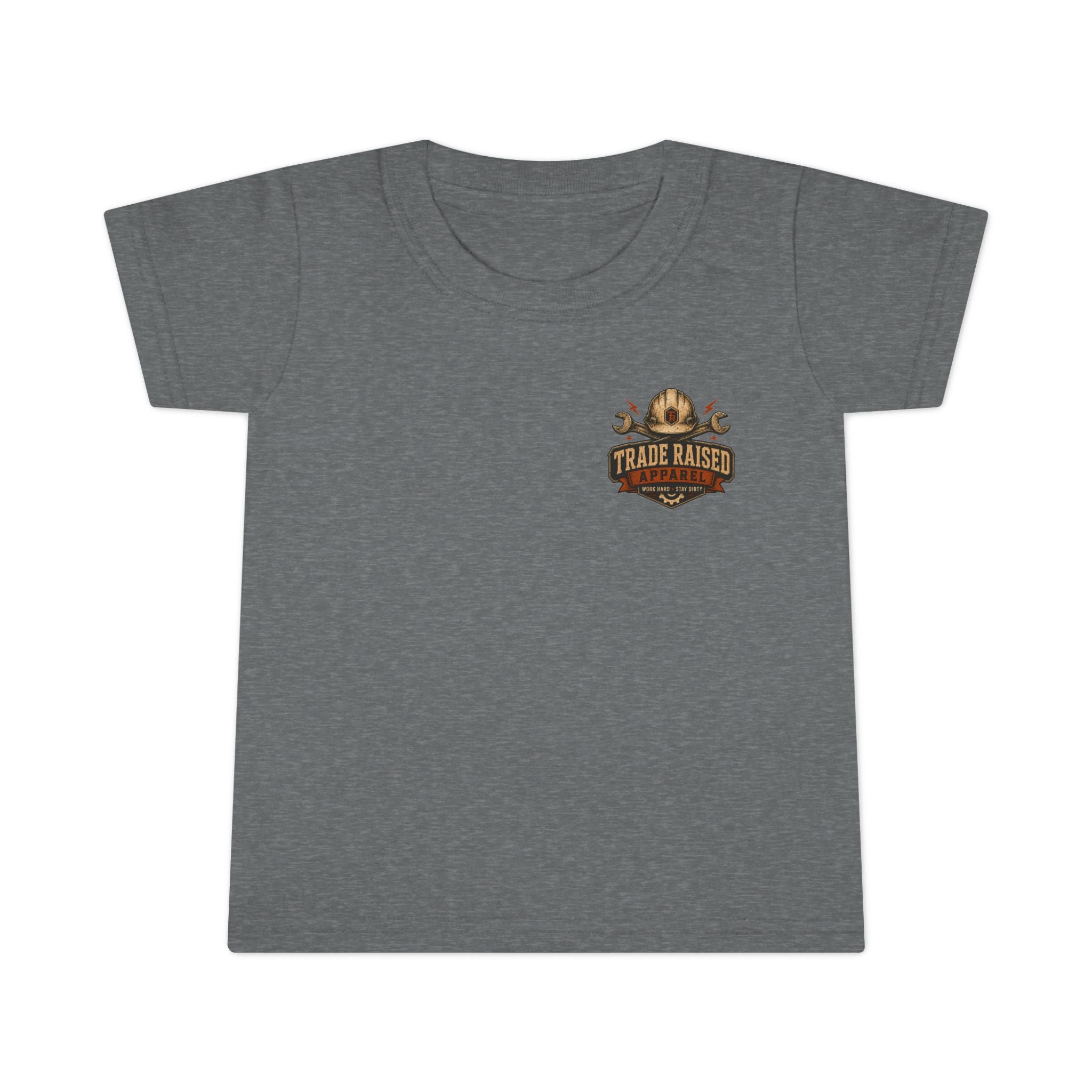 Raised in the Trades Toddler T-Shirt — "Blue Collar Kid" Workman Graphic