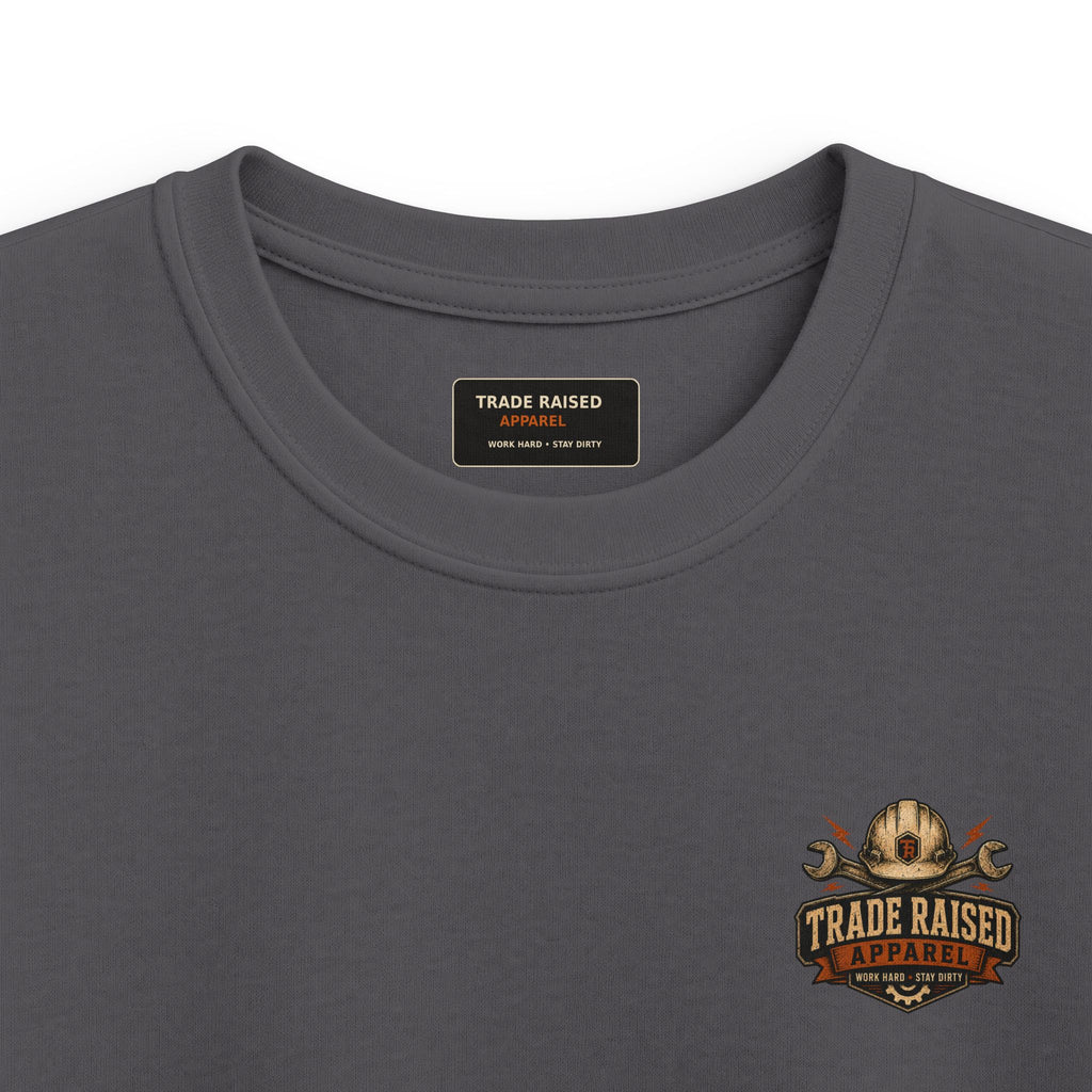 Kids Tee — Tropical Fishing Sunset Graphic (Back) with Small Front Logo