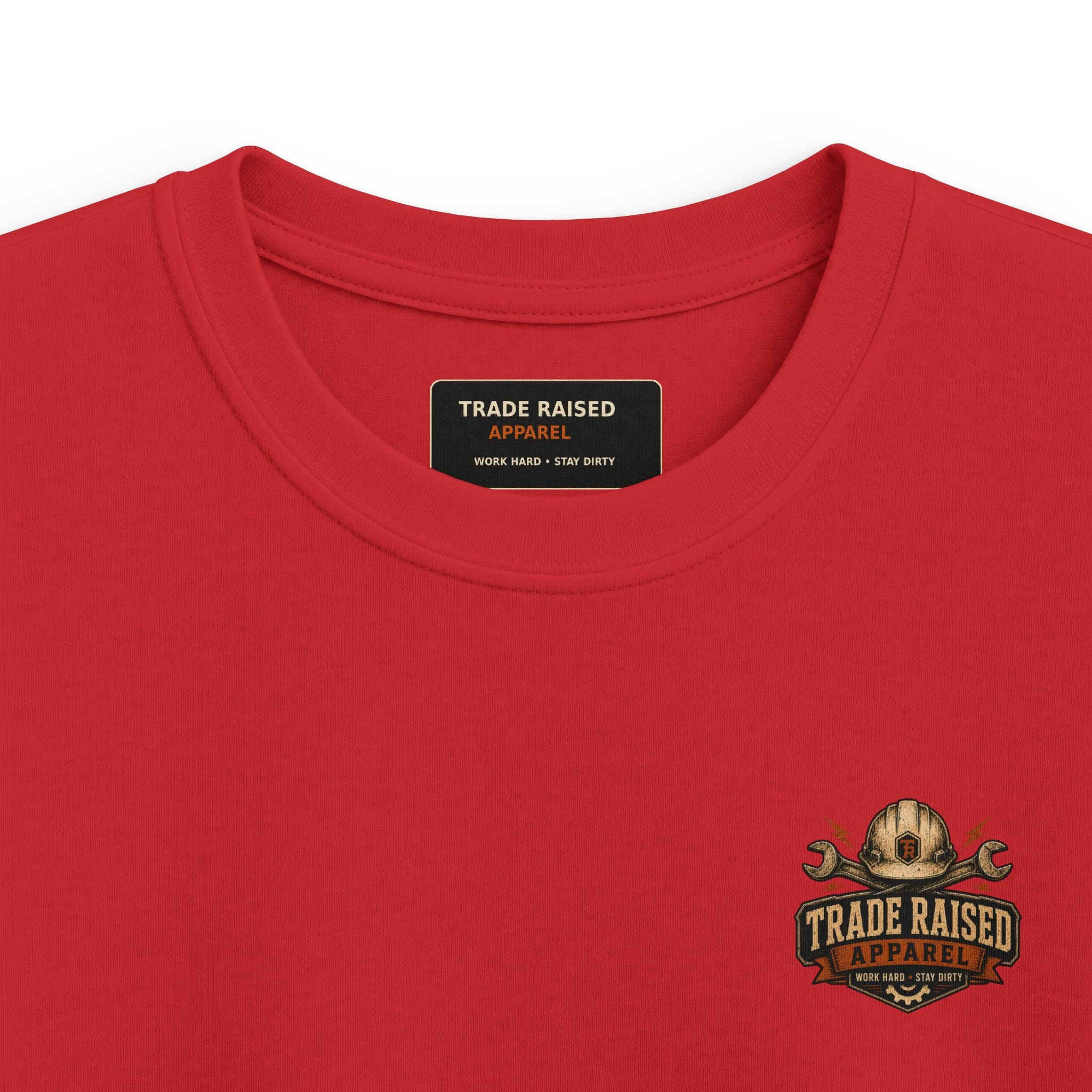 Kids Tee — "Small Boots Big Jobs" Construction Graphic Shirt for Young Builders
