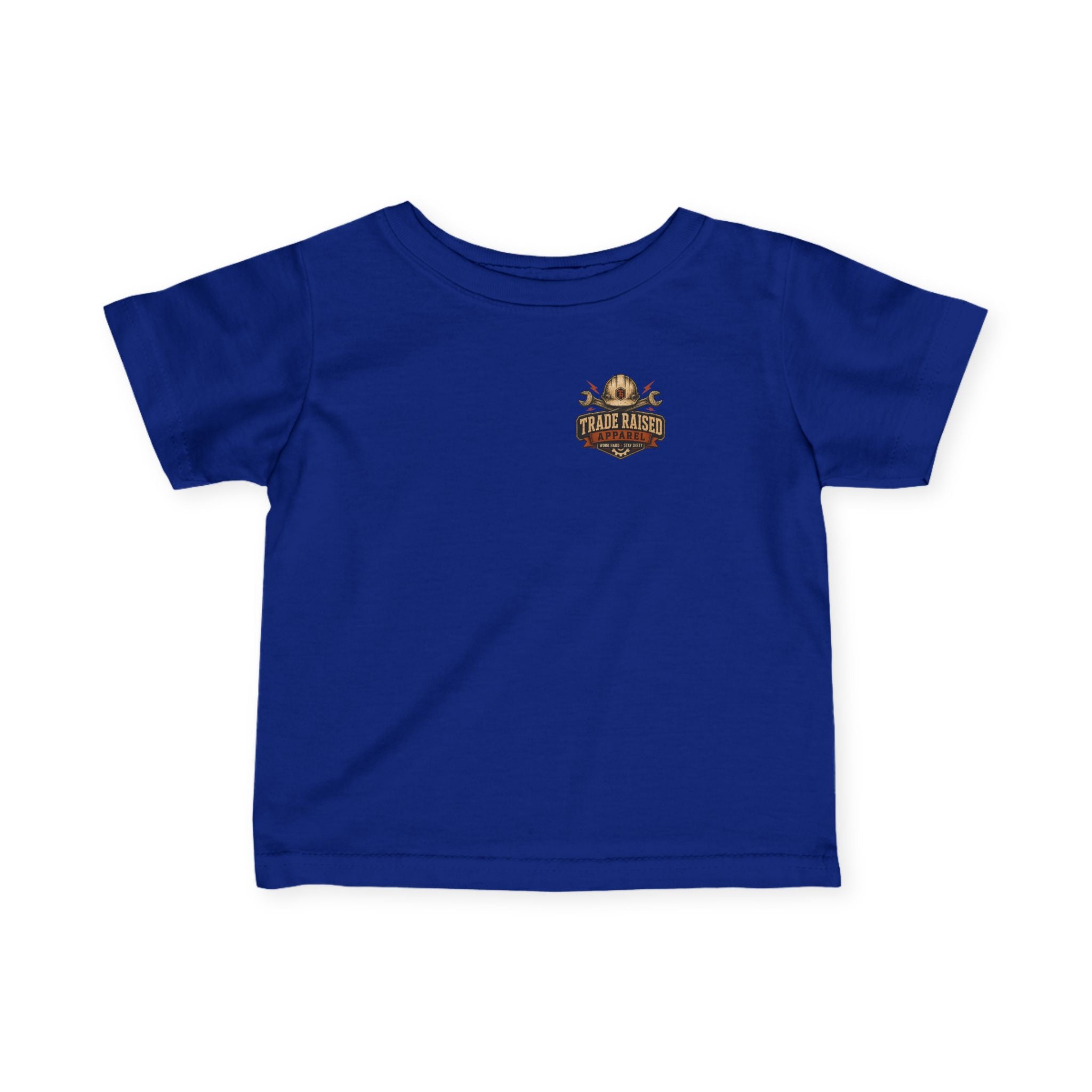 Infant Tee — "Feral & Free" Patriotic Raccoon Baby Shirt