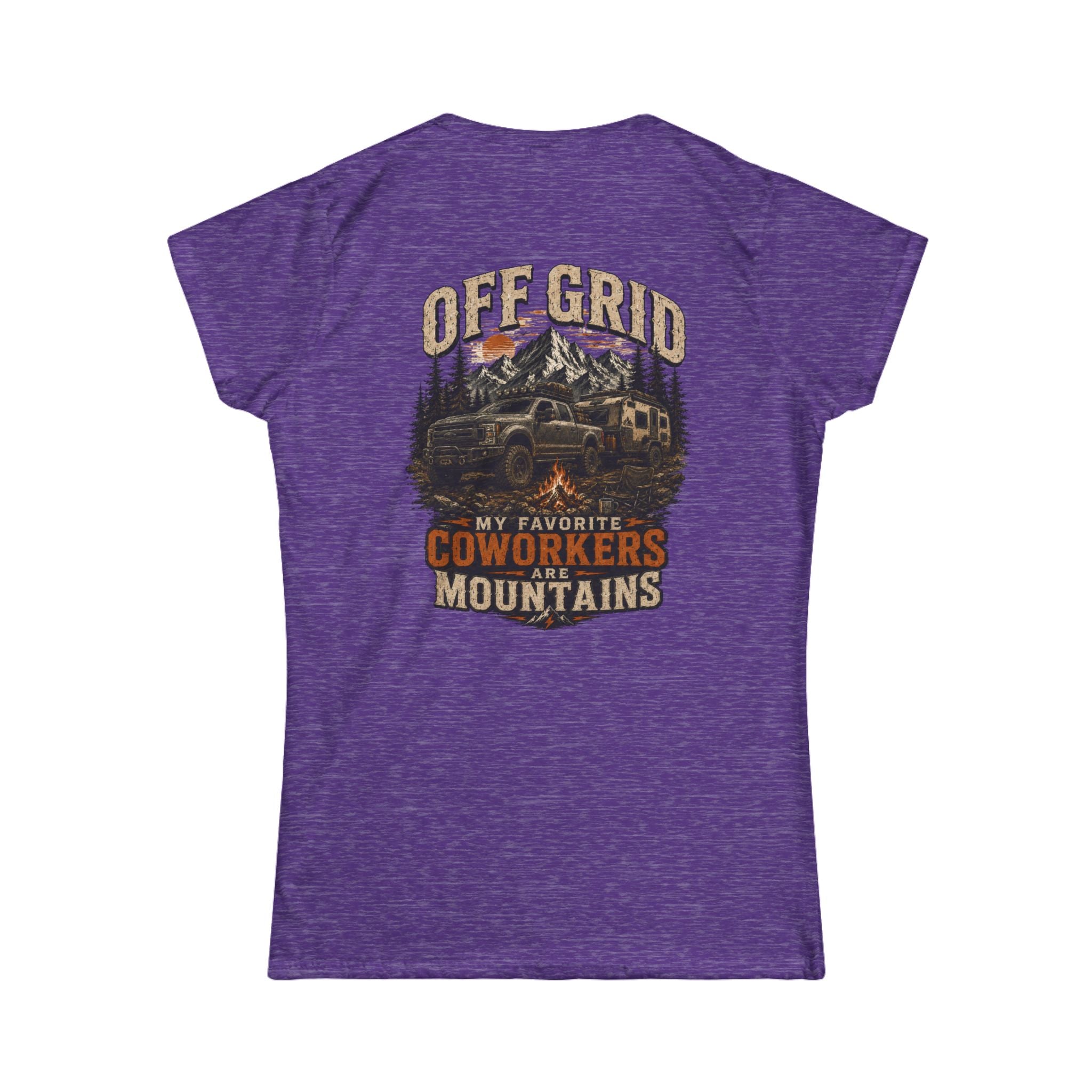 Off Grid Mountains Tee — "My Favorite Coworkers Are The Mountains" Women's T-Shirt