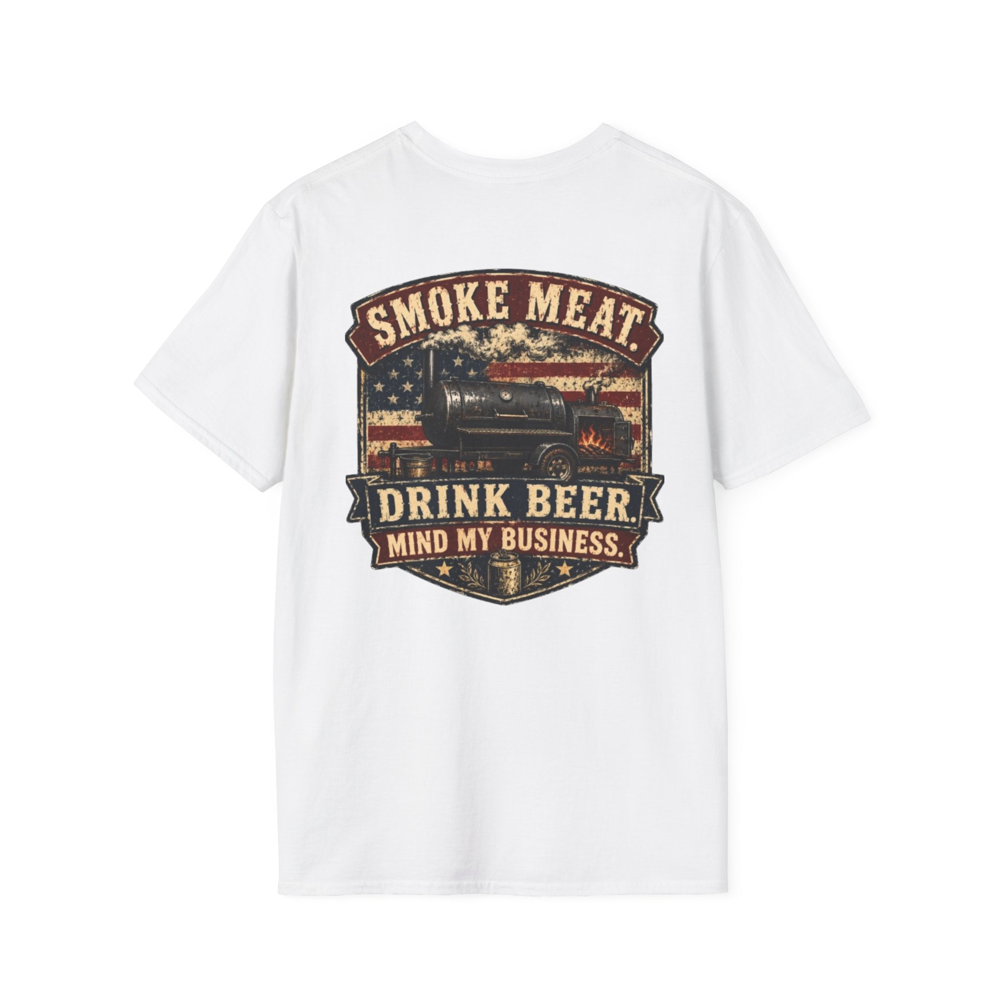 Trade Raised Logo T-Shirt — Vintage Farmer Sunrise Graphic Tee