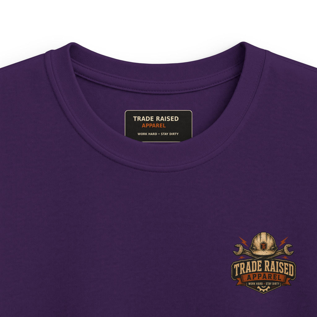 Kids Tee — "Livin' On That Blue Collar Dollar" Skull Workwear Graphic