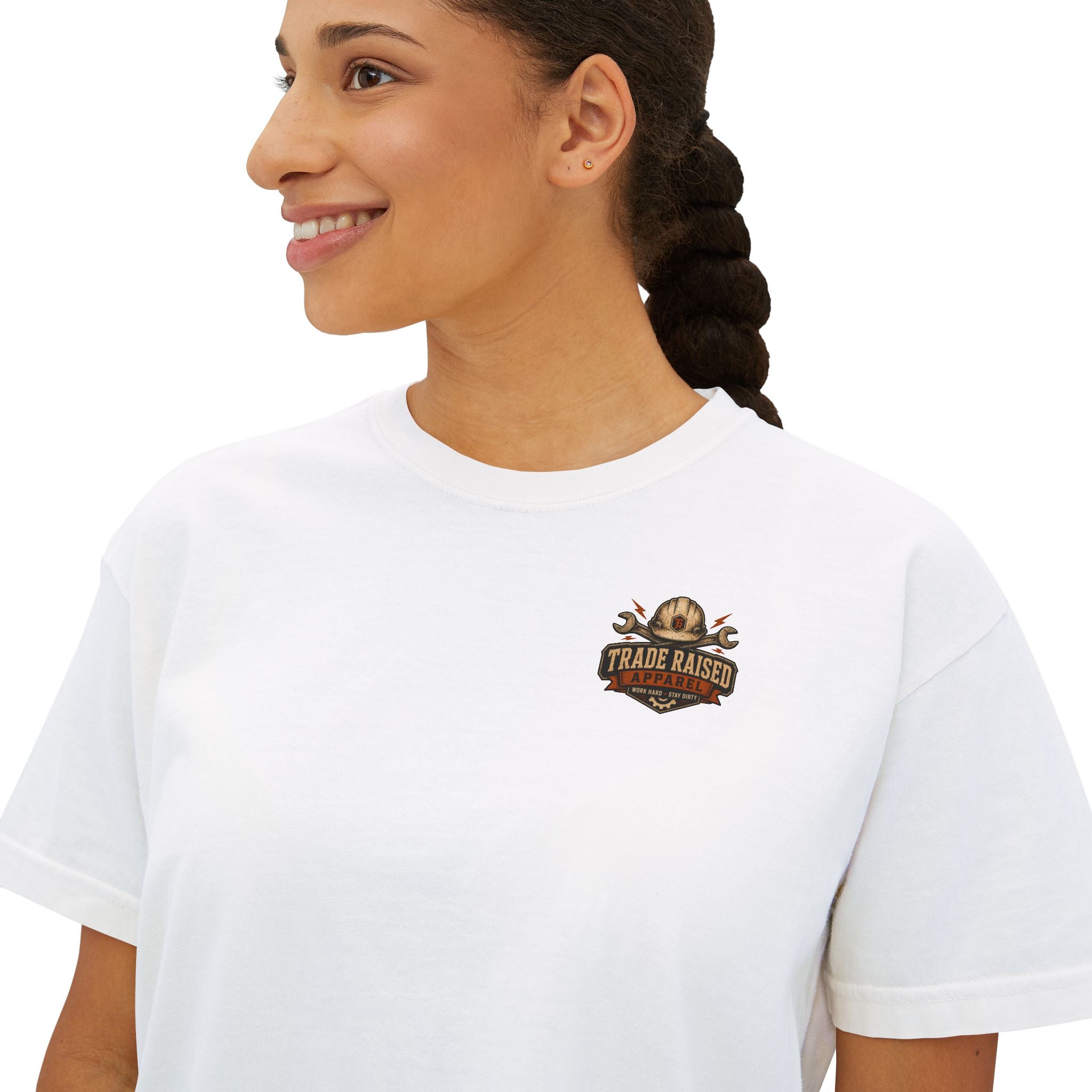Somebody's Spoiled Blue Collar Wife Boxy Tee