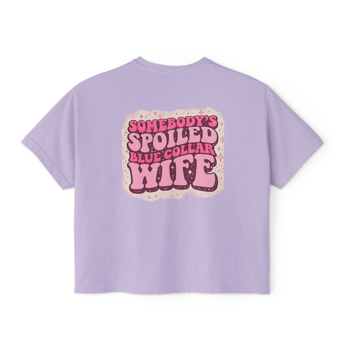 Somebody's Spoiled Blue Collar Wife Boxy Tee