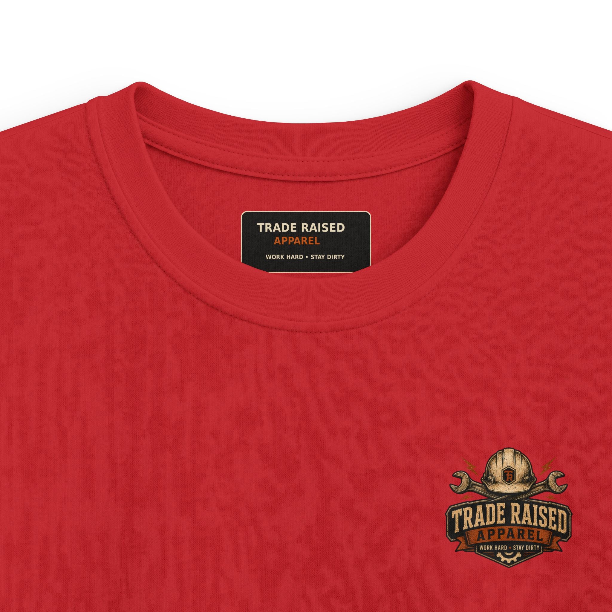 Kids Tee — "Livin' On That Blue Collar Dollar" Vintage Skull Workwear Shirt