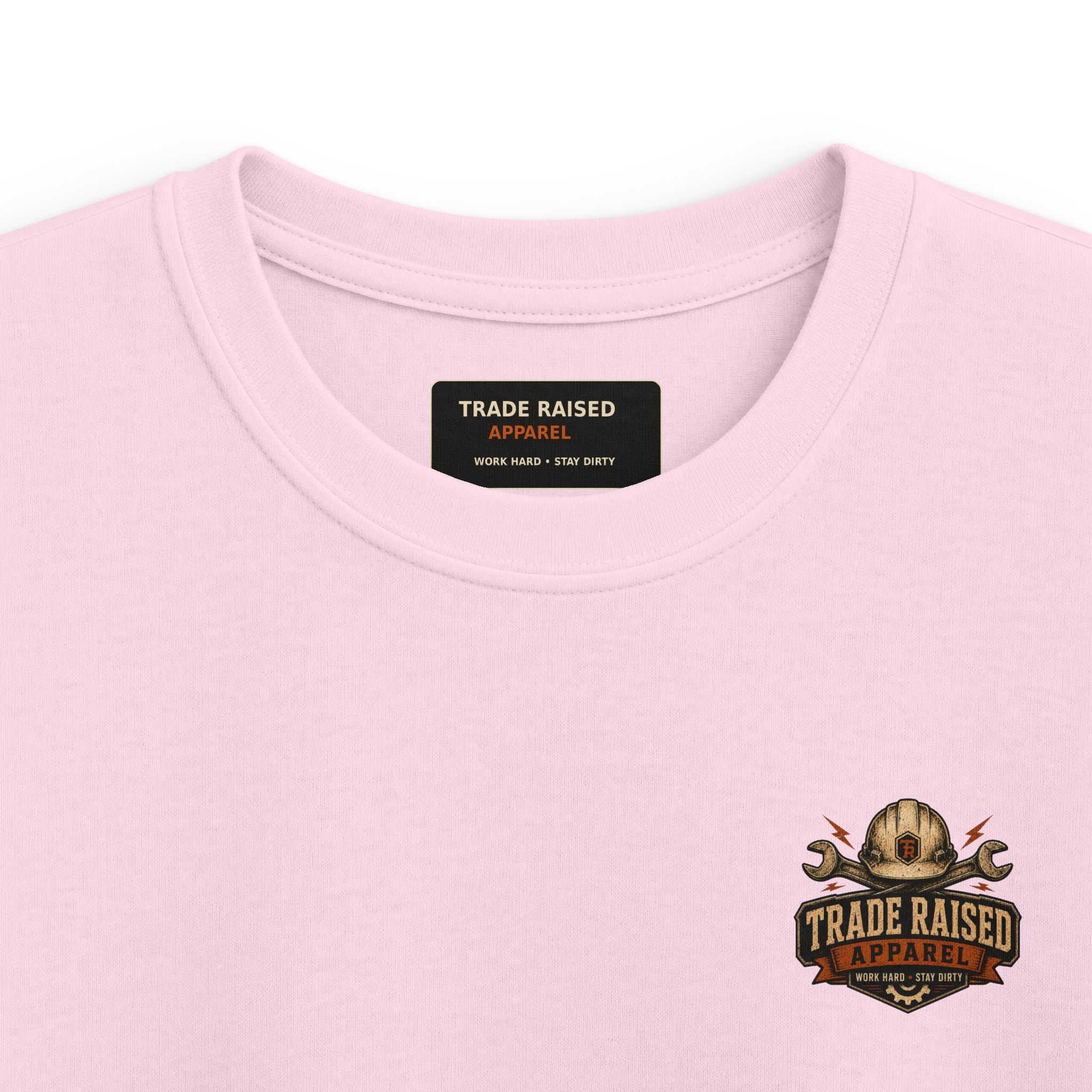 Kids Tee — "Livin' On That Blue Collar Dollar" Skull Workwear Graphic