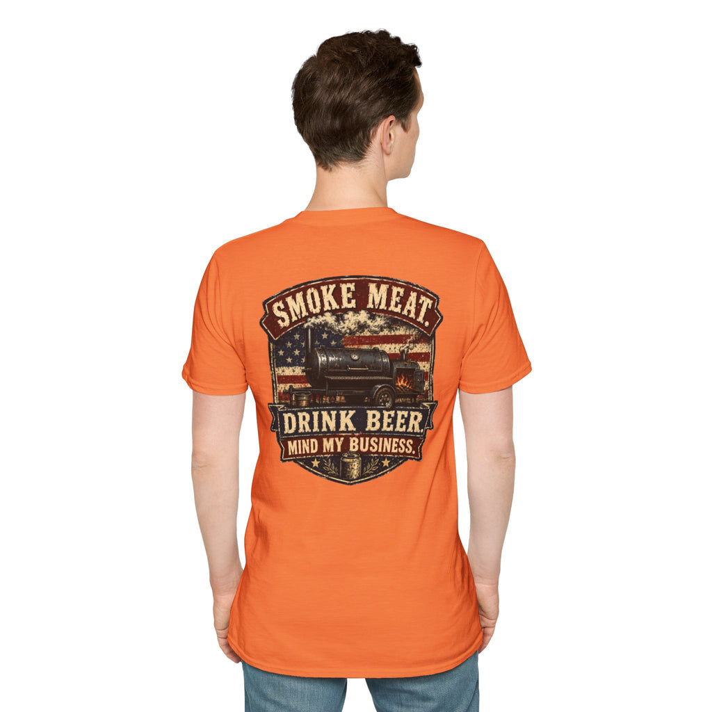 Trade Raised Logo T-Shirt — Vintage Farmer Sunrise Graphic Tee